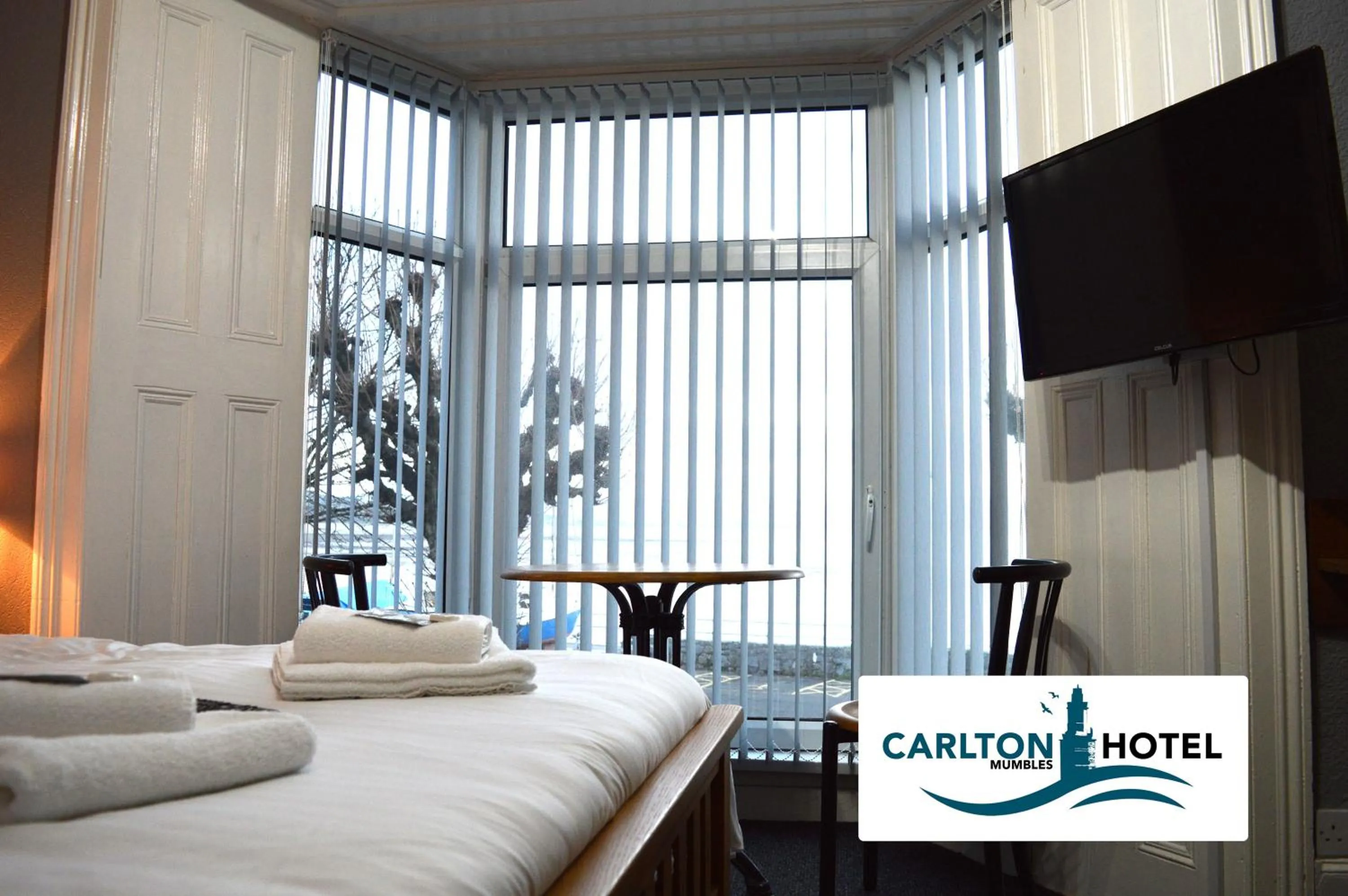 Deluxe Twin Room with Sea View - single occupancy in The Mumbles Carlton Hotel