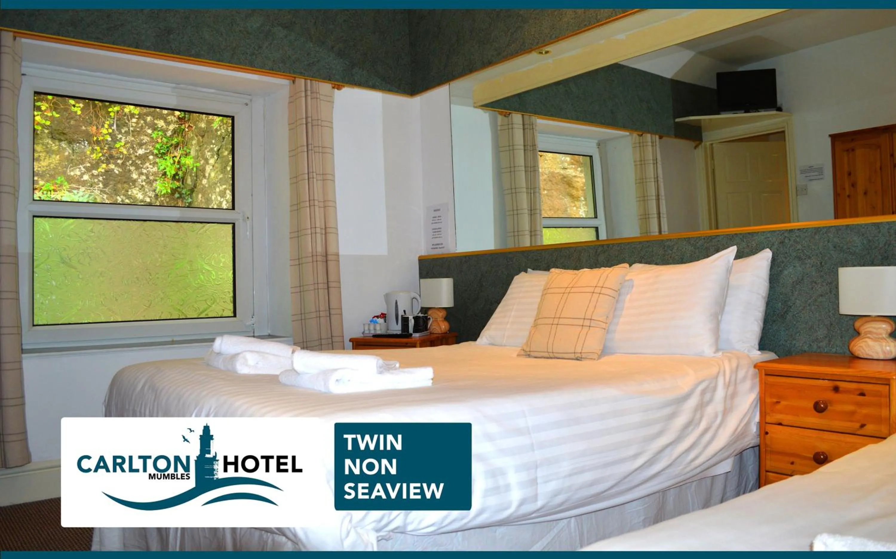 Twin Room (No Sea View) - single occupancy in The Mumbles Carlton Hotel