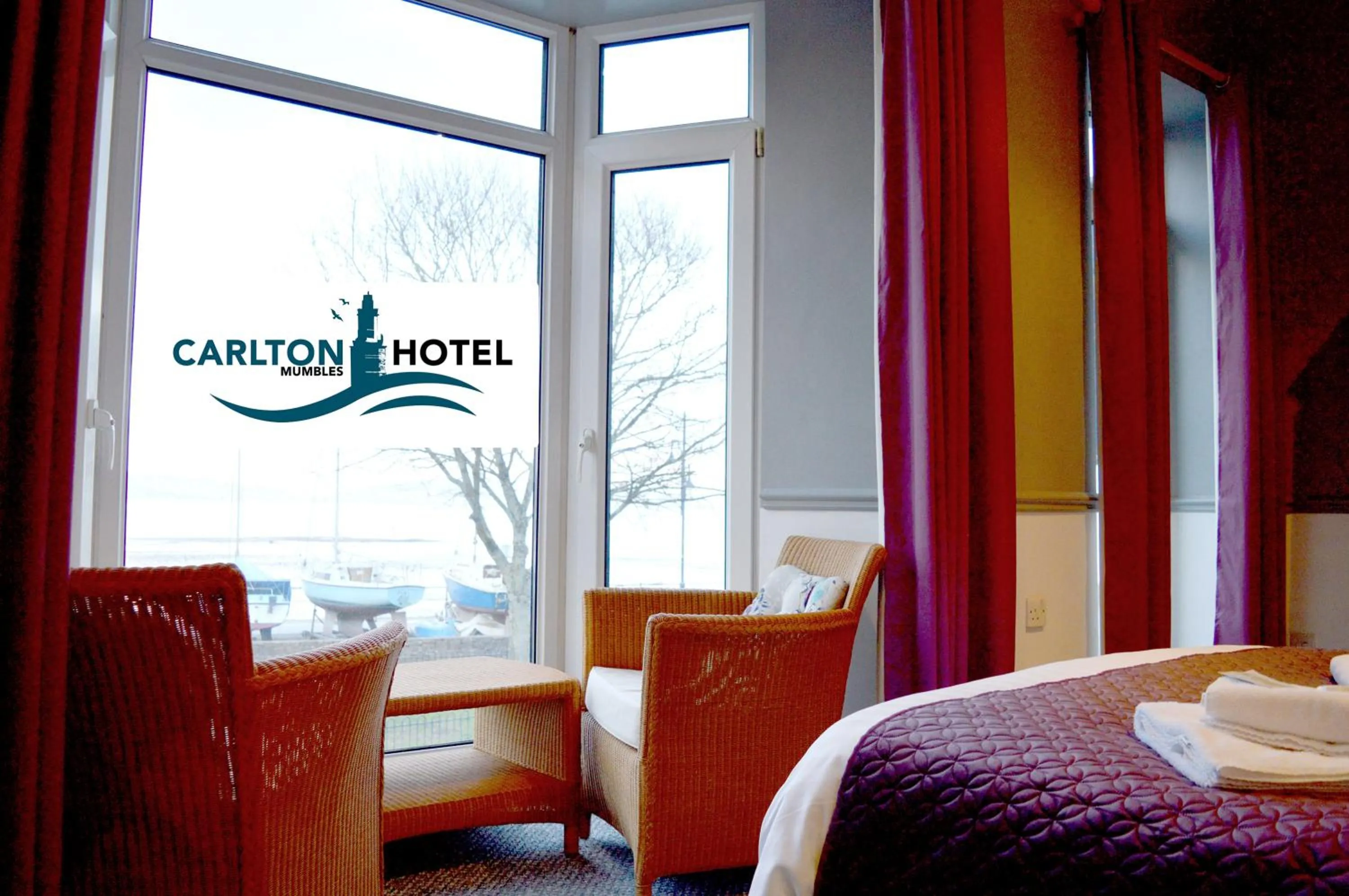 Deluxe Double Room with Sea View in The Mumbles Carlton Hotel