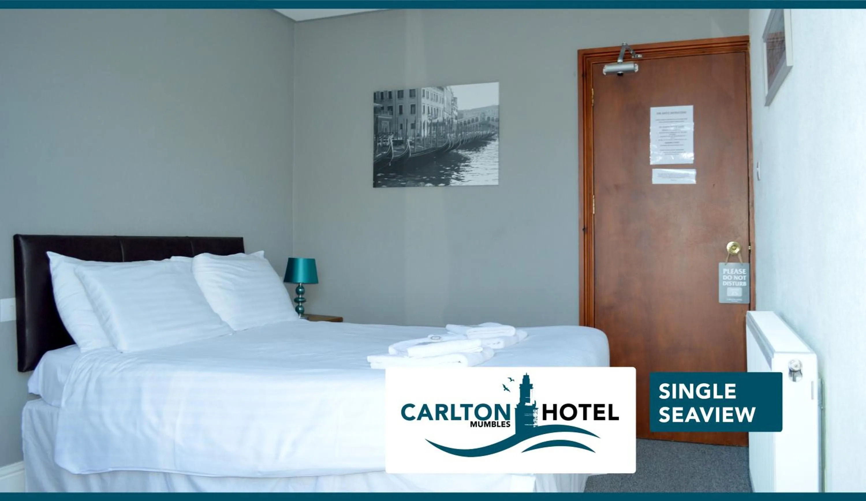 Double Room with Sea View - single occupancy in The Mumbles Carlton Hotel