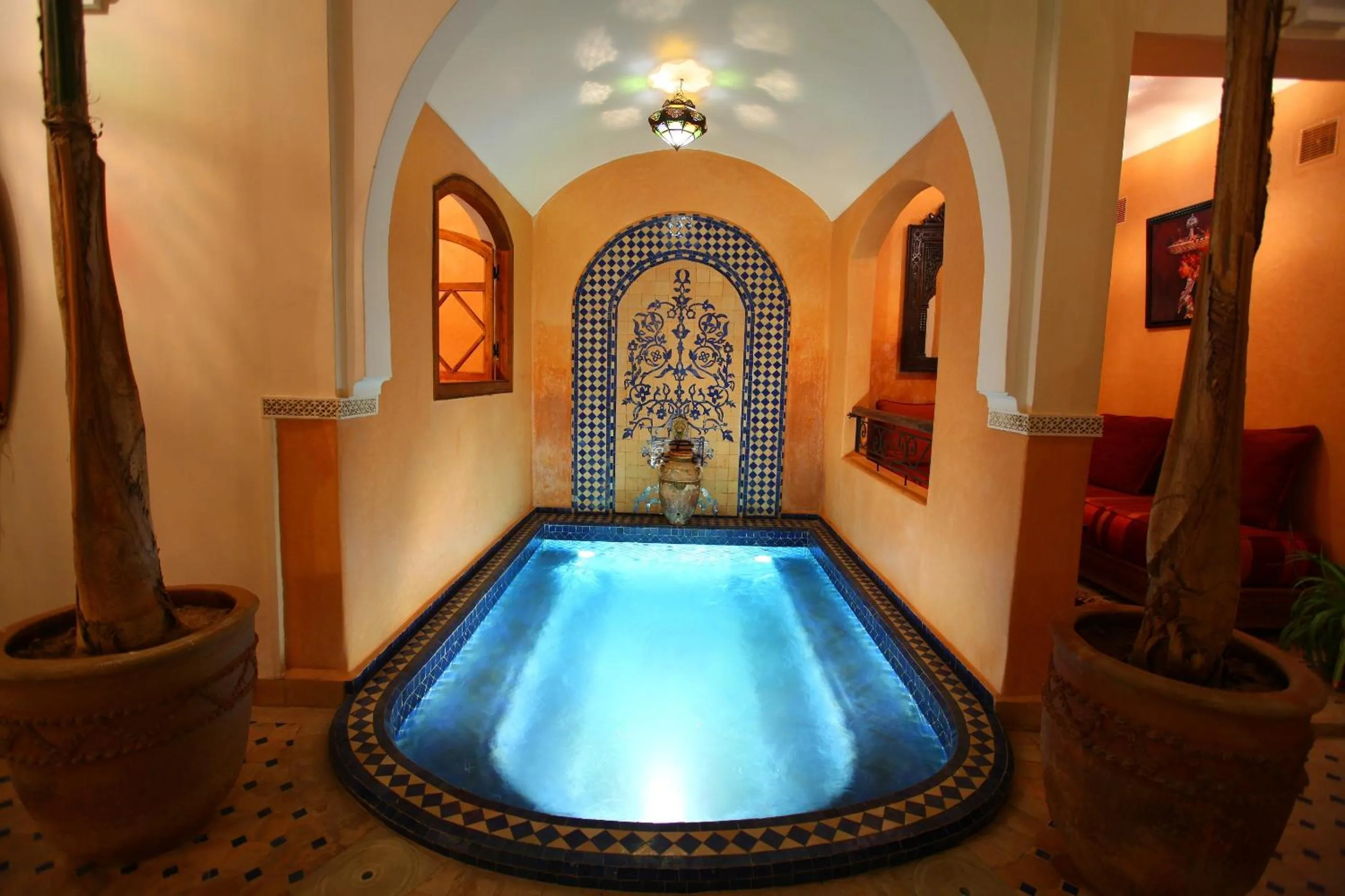 Pool view in Riad Arbre Bleu