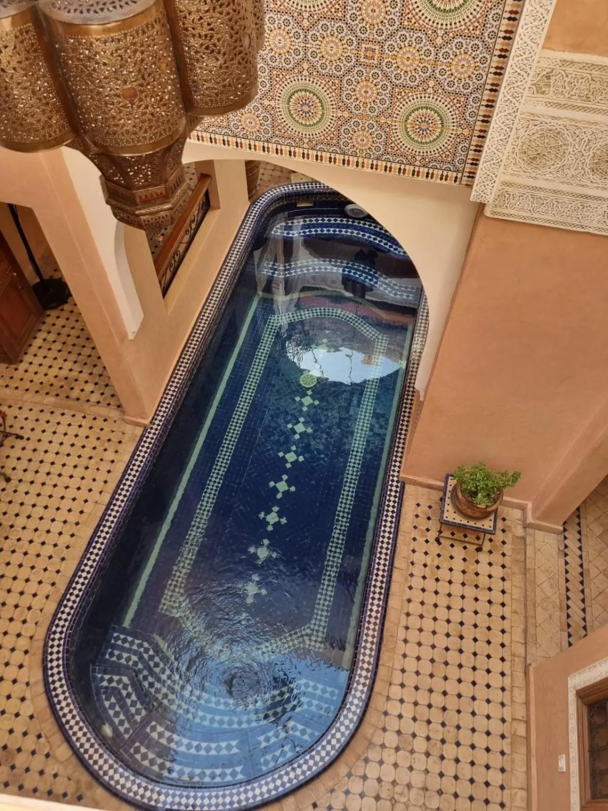 Patio in Riad Arbre Bleu