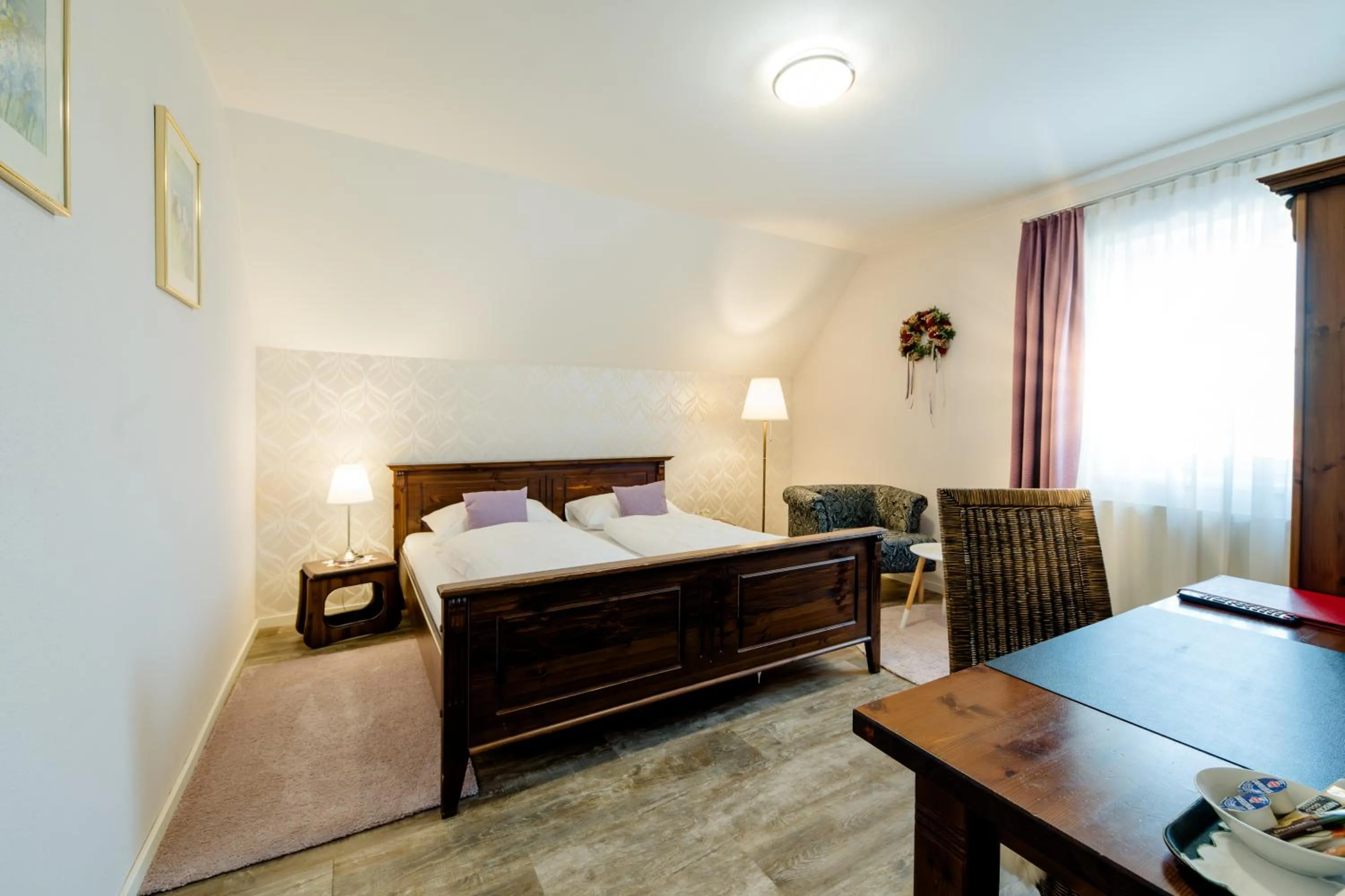 Bedroom, Bed in Herberts Stubn