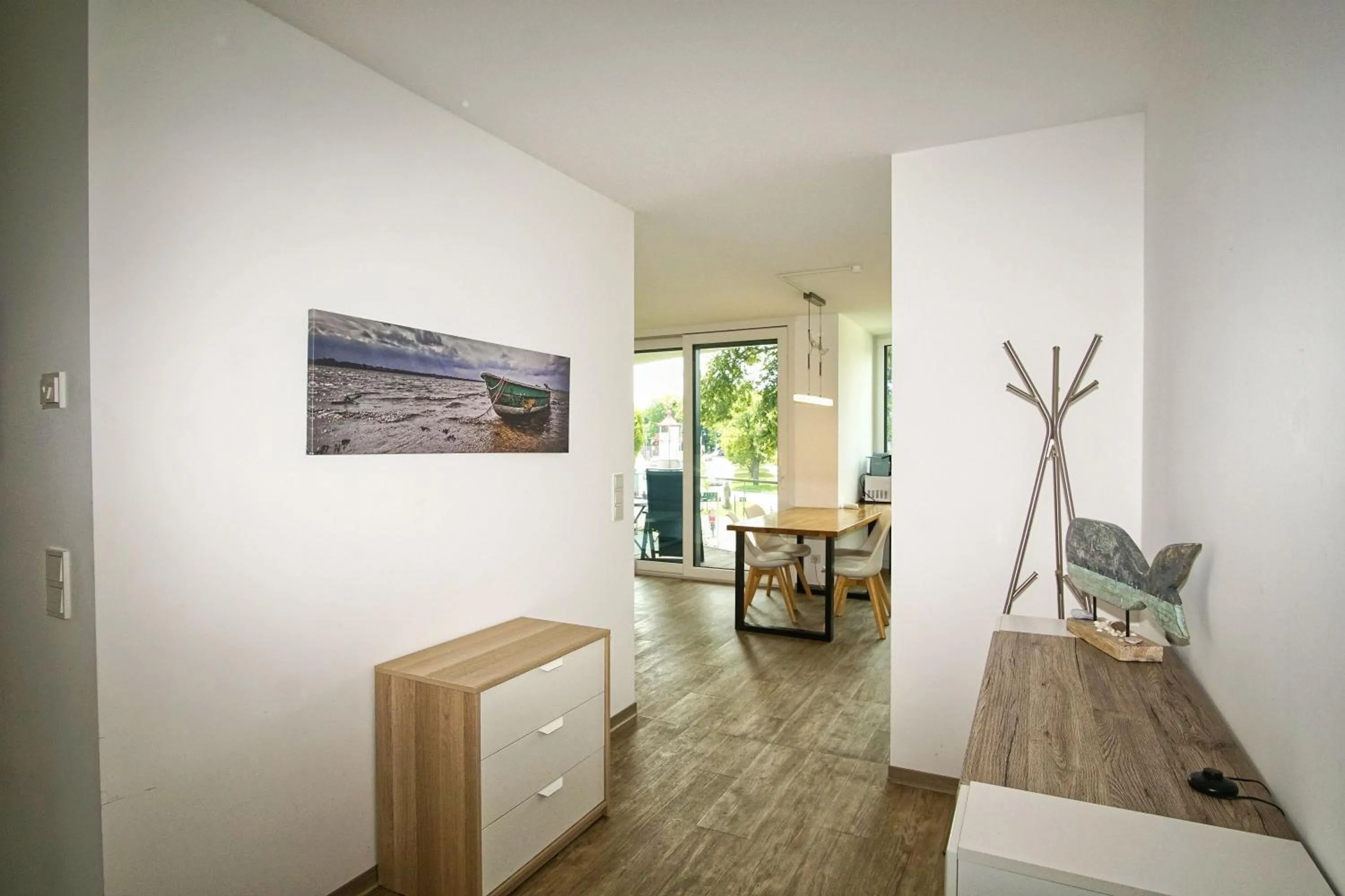 Kitchen or kitchenette in Haus Hafenkieker Ferienwohnung 08