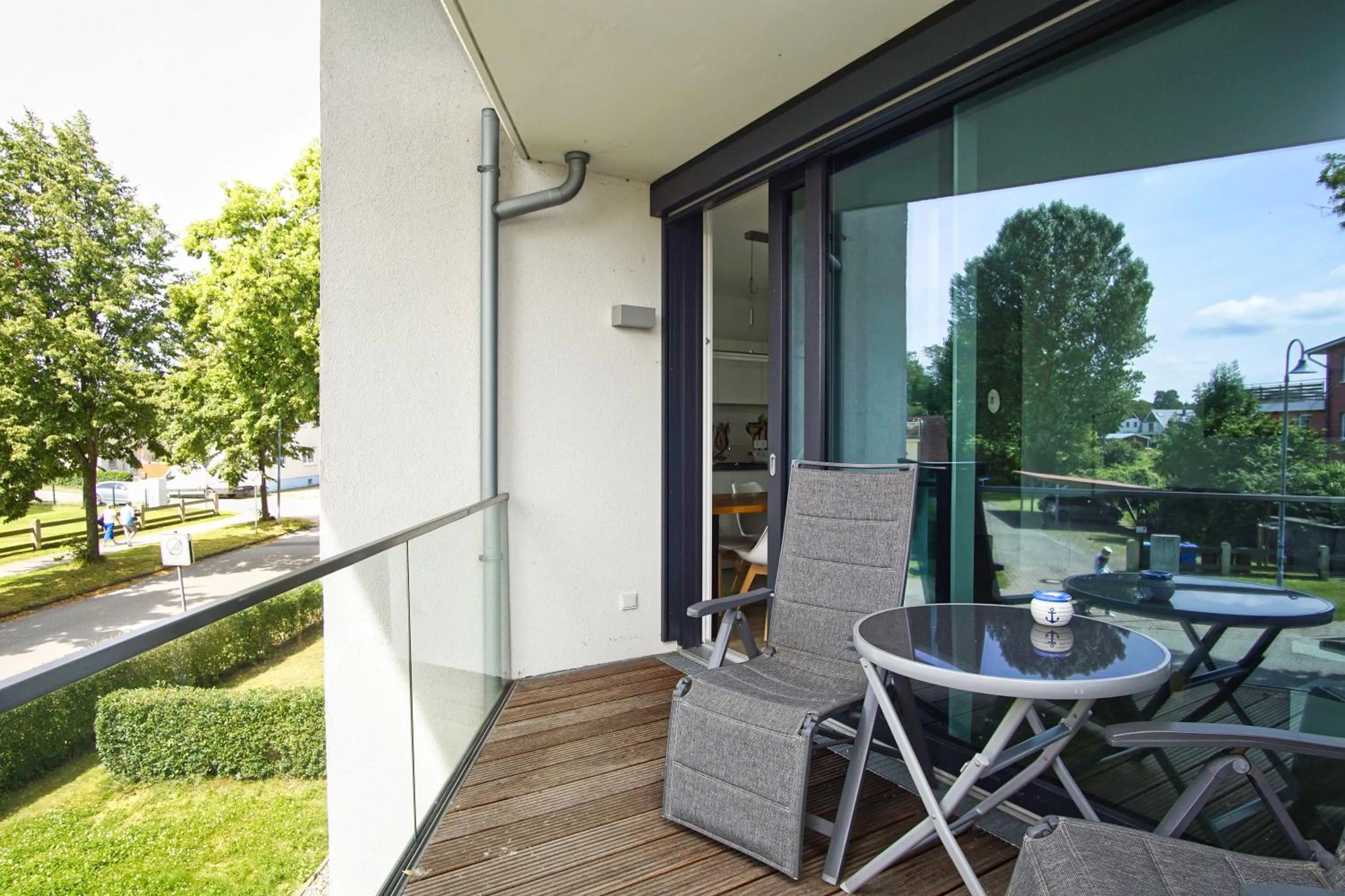 Balcony/Terrace in Haus Hafenkieker Ferienwohnung 08