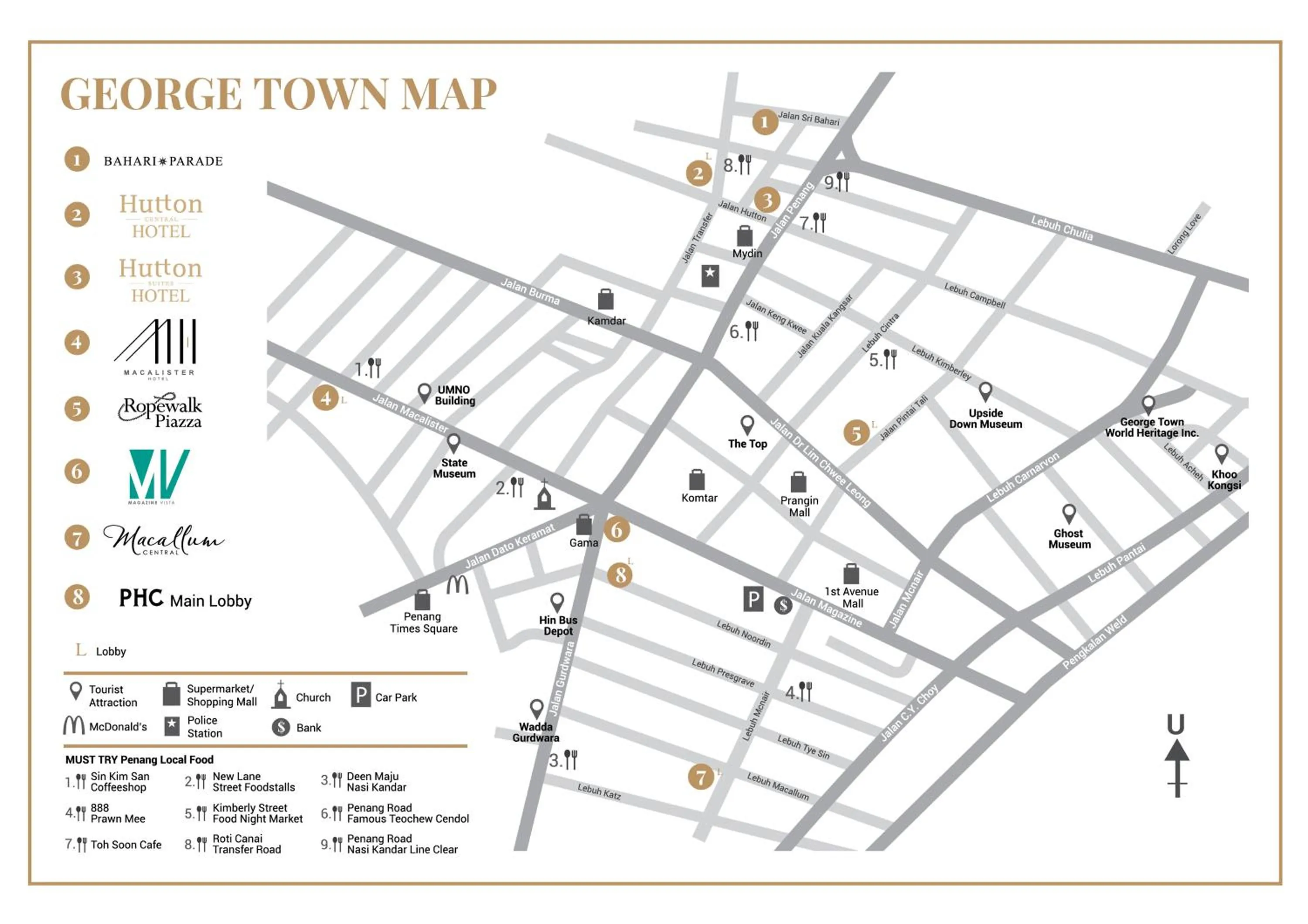 Location in Bahari Parade Hotel Managed by The Ascott Limited