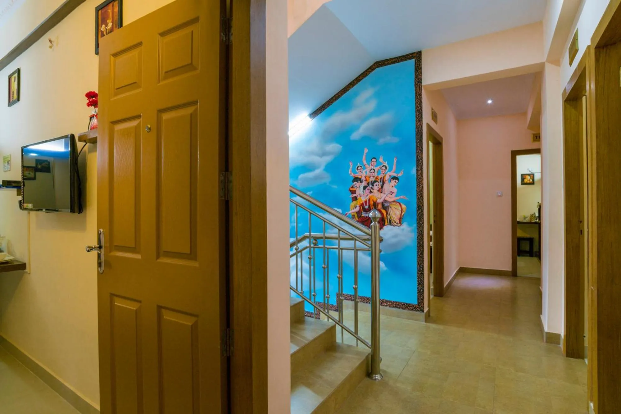 Decorative detail in Blue Bell Cochin Airport Hotel