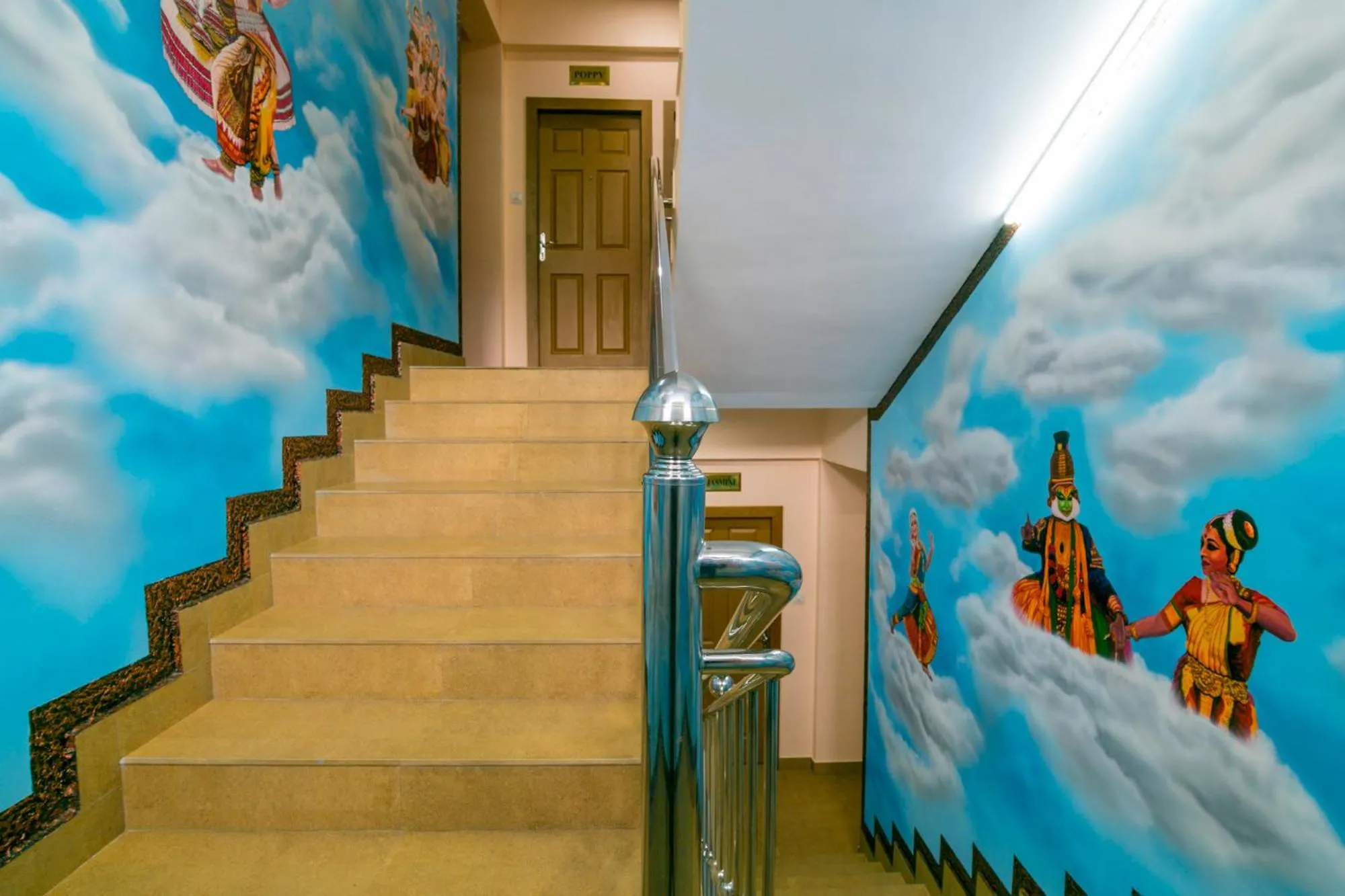 Decorative detail in Blue Bell Cochin Airport Hotel