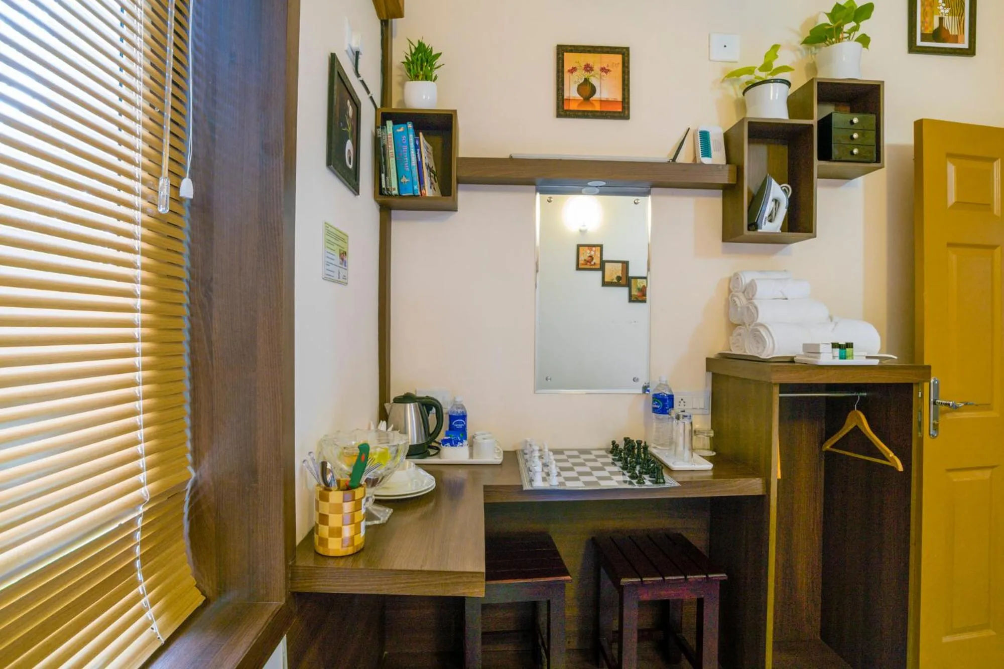 Decorative detail in Blue Bell Cochin Airport Hotel