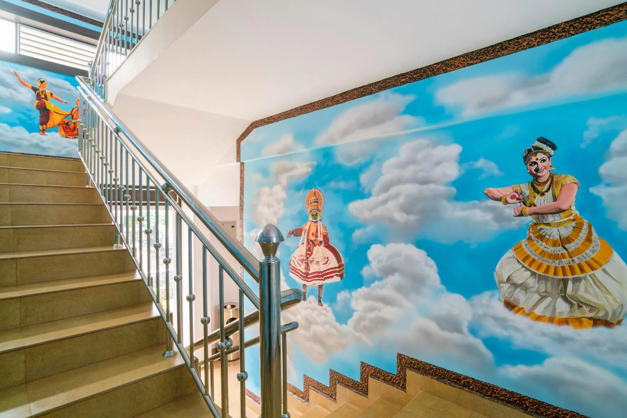 Decorative detail in Blue Bell Cochin Airport Hotel