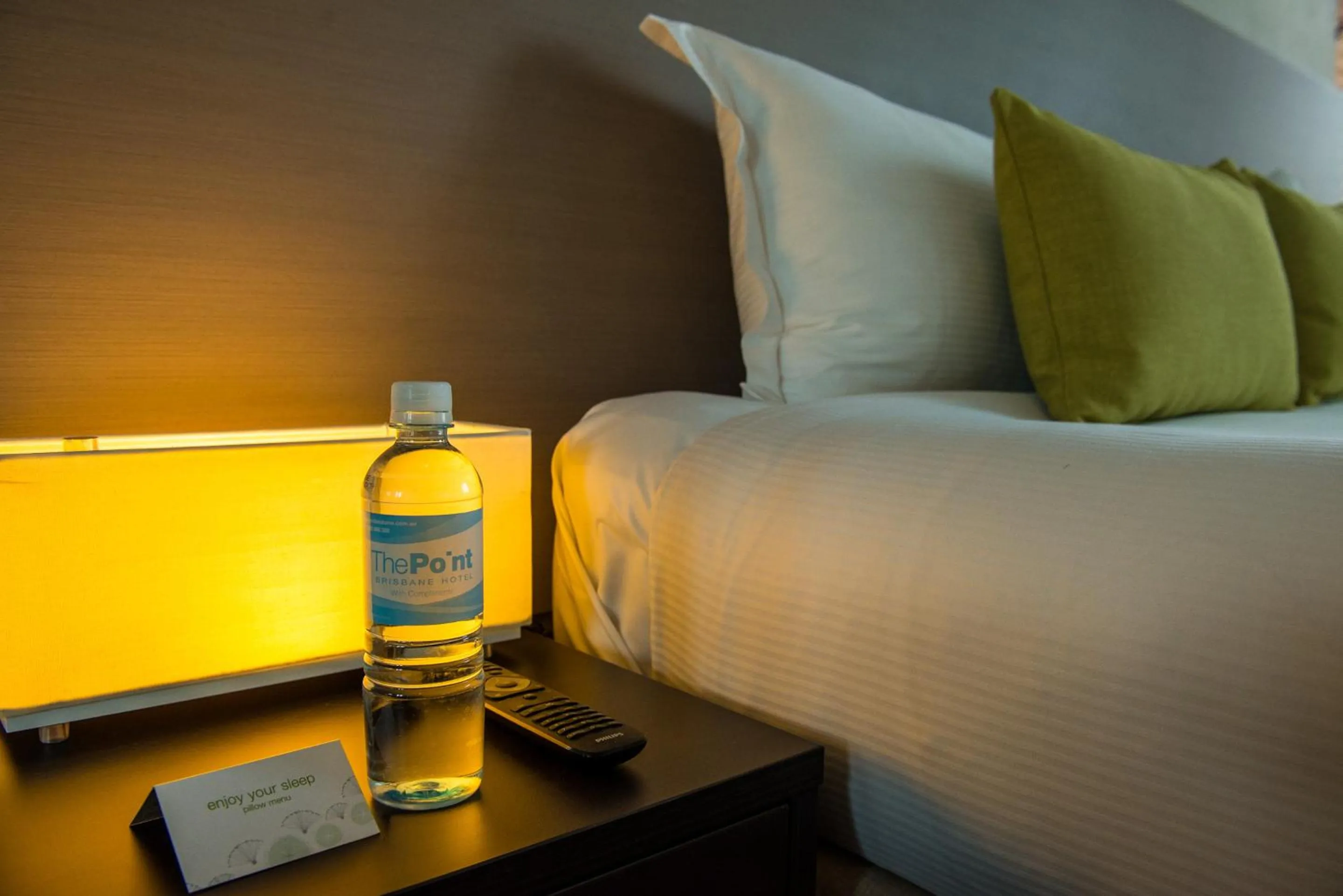 Bed in The Point Brisbane Hotel