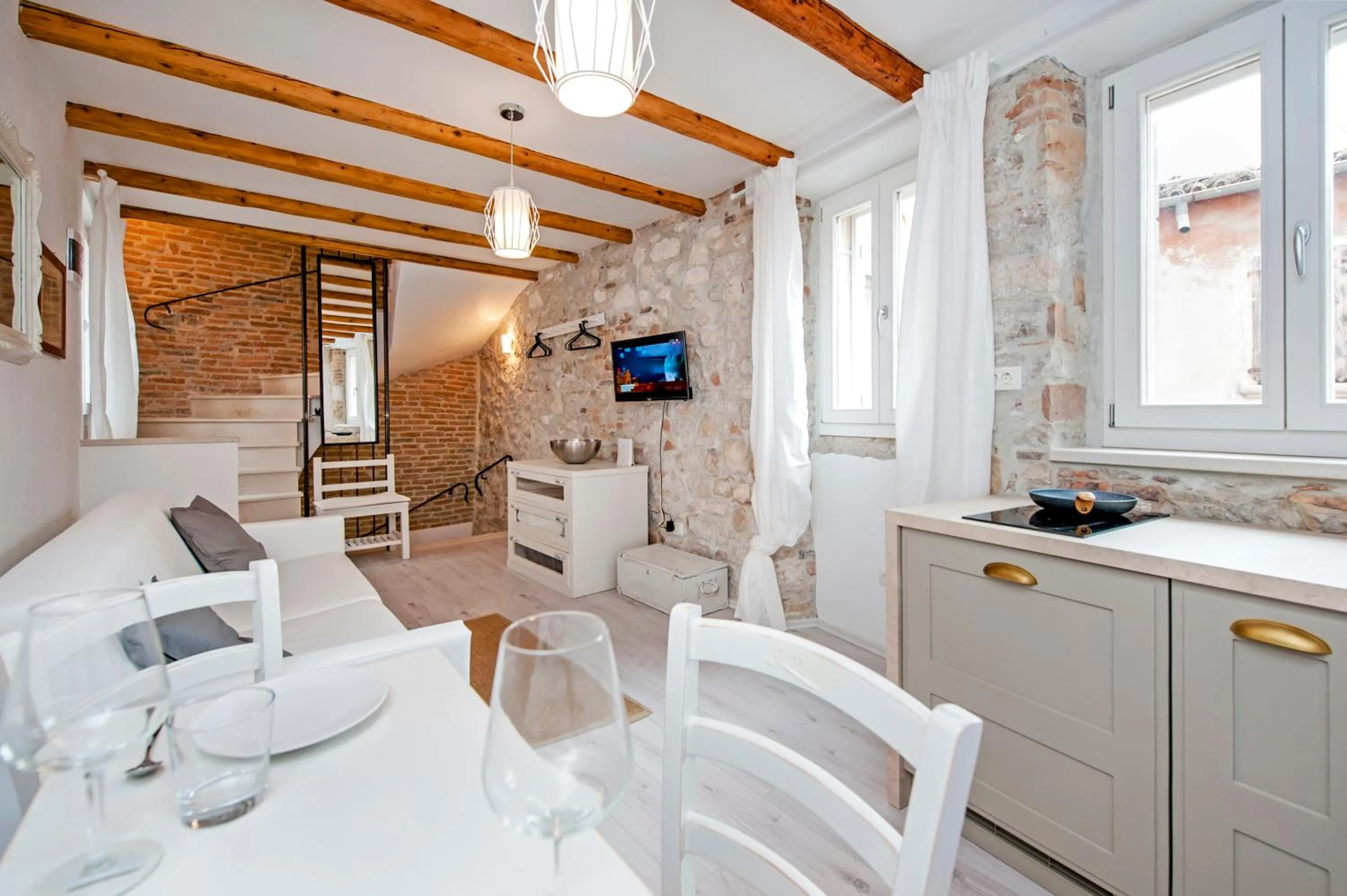 Kitchen or kitchenette in Apartment and Studio CA’ 3 VIE