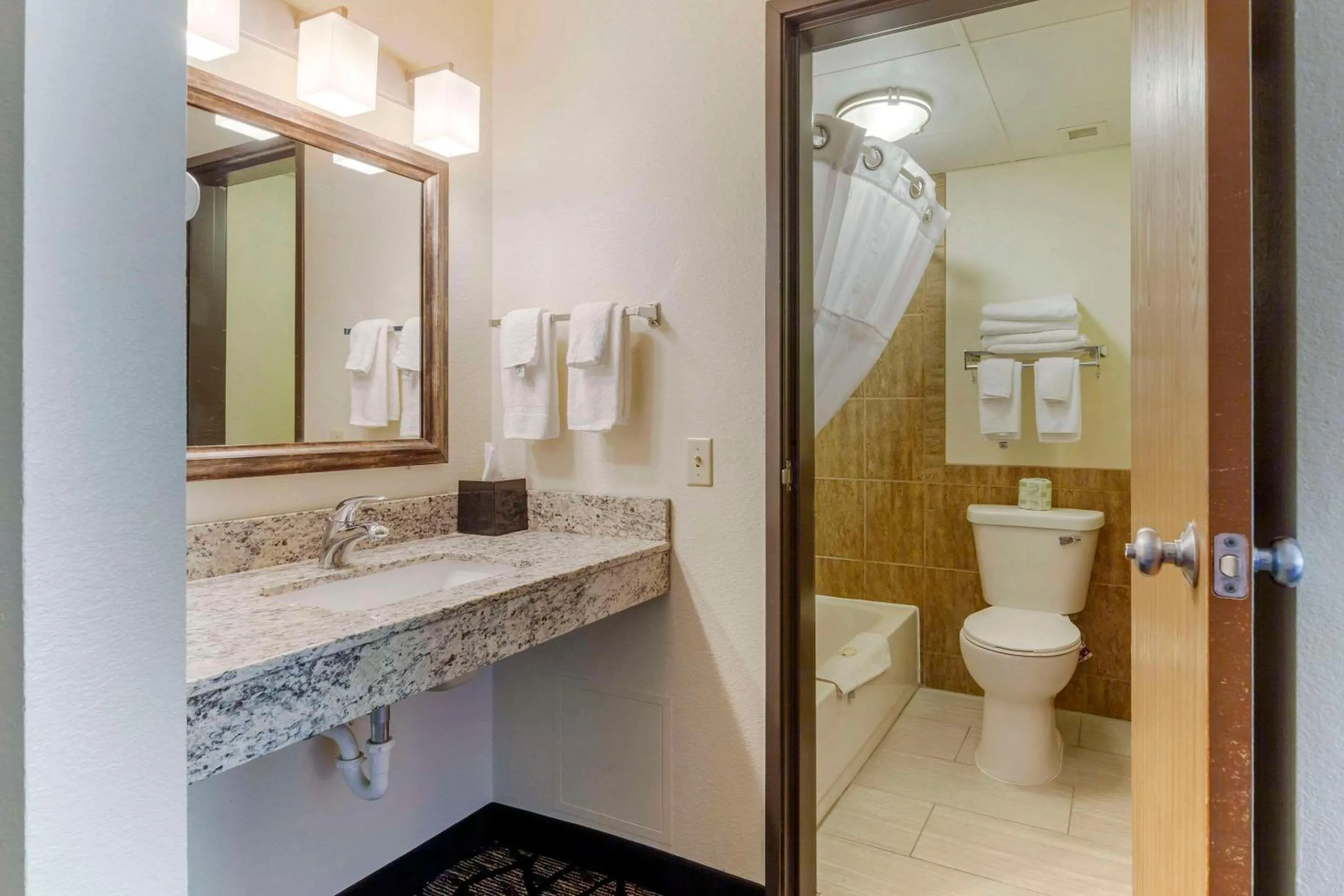 Bedroom in Quality Inn Oshkosh Aviation Park