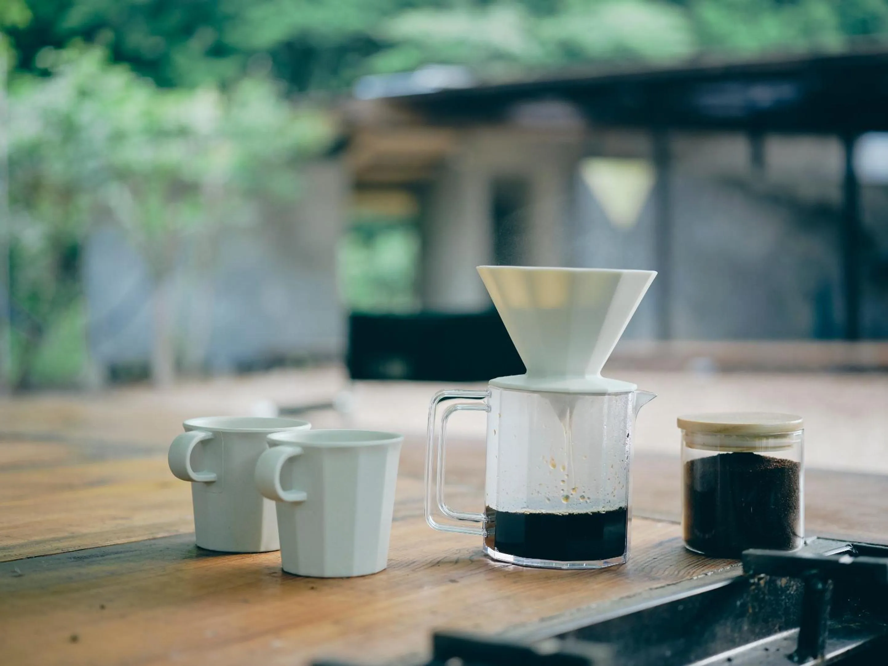 Drinks in LOOF Tiny House Camp