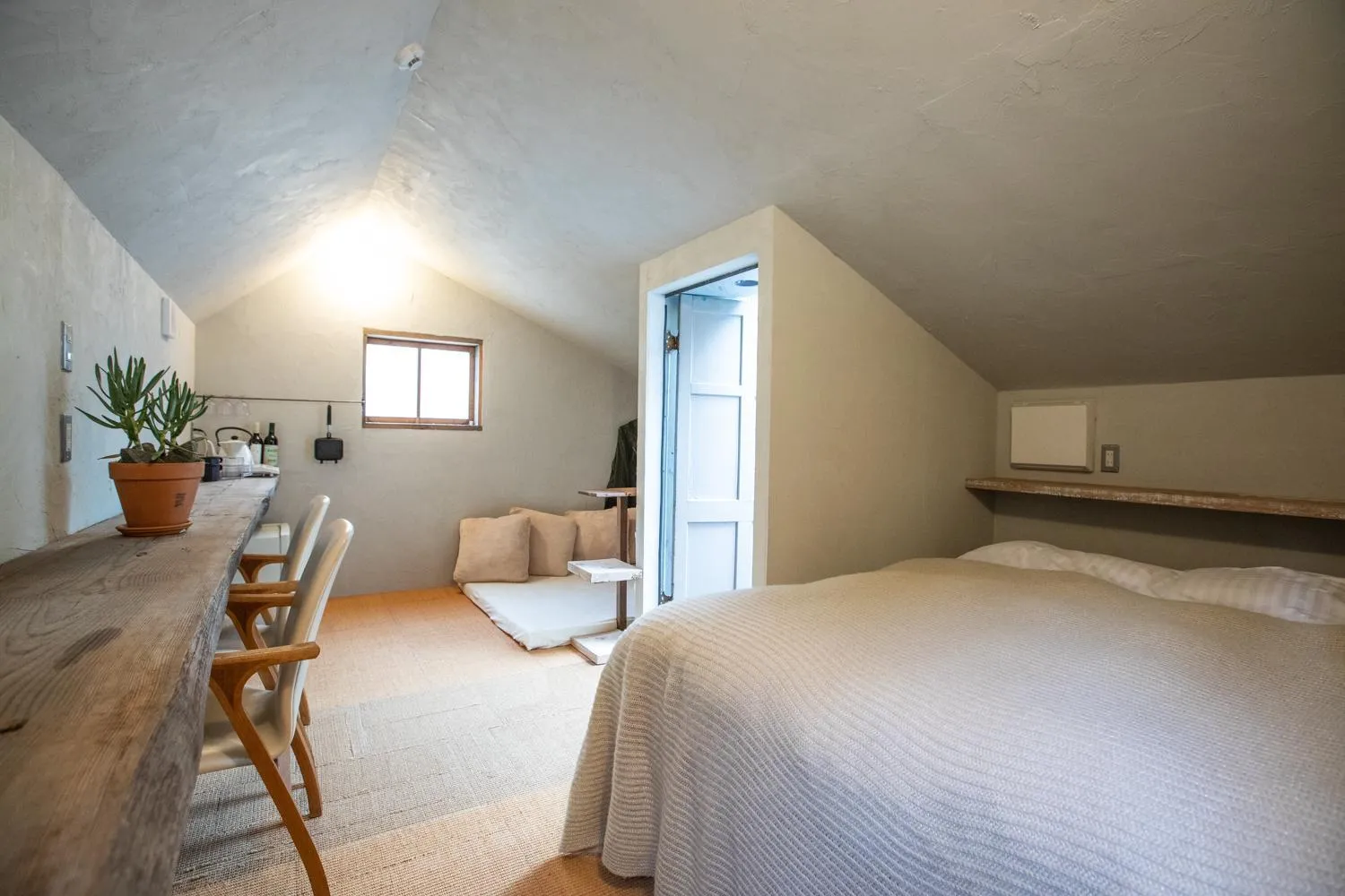 Bed in LOOF Tiny House Camp