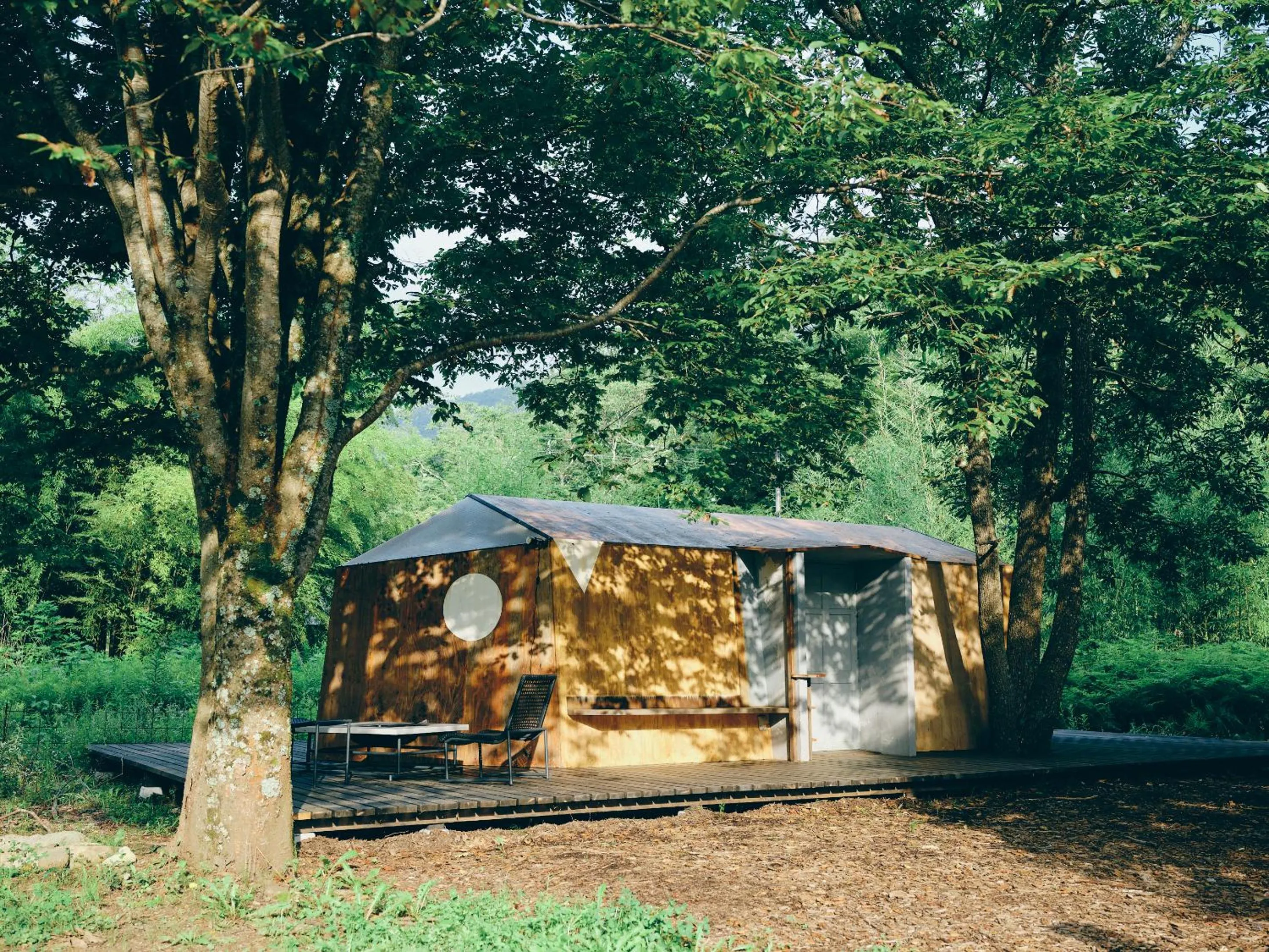 Photo of the whole room in LOOF Tiny House Camp