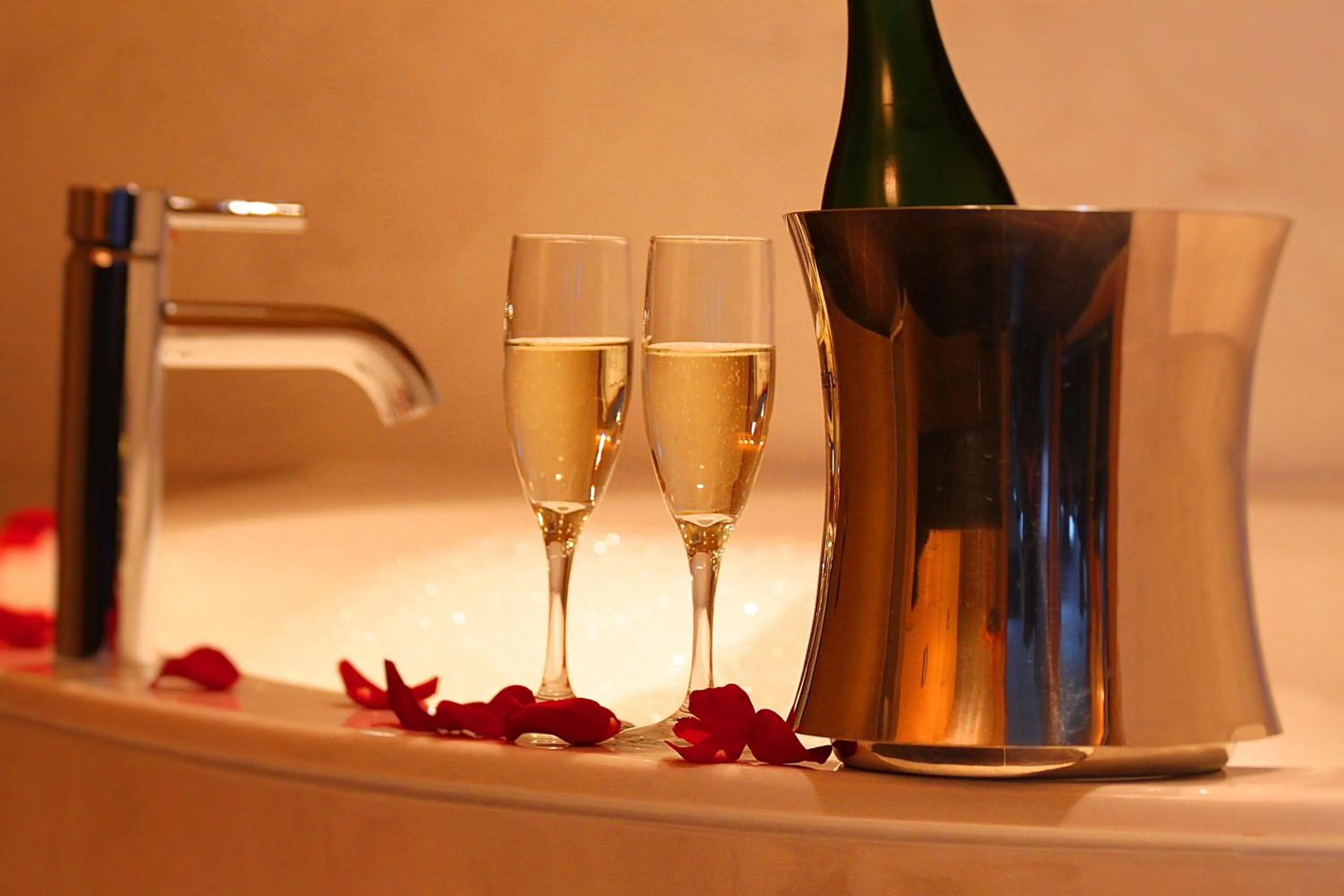 Bathroom in Century Casino & Hotel Edmonton