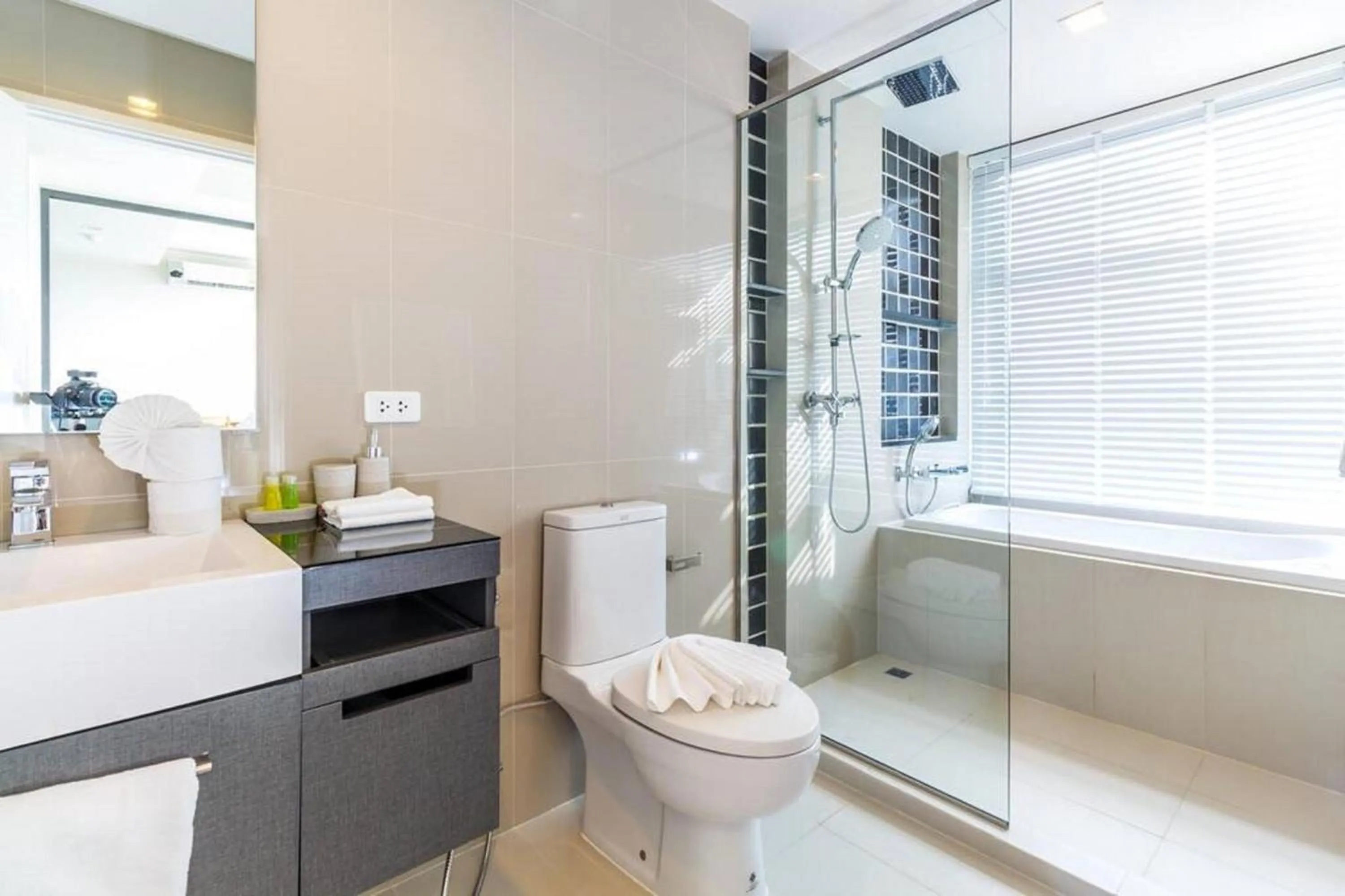 Bathroom in The Deck Patong by VIP