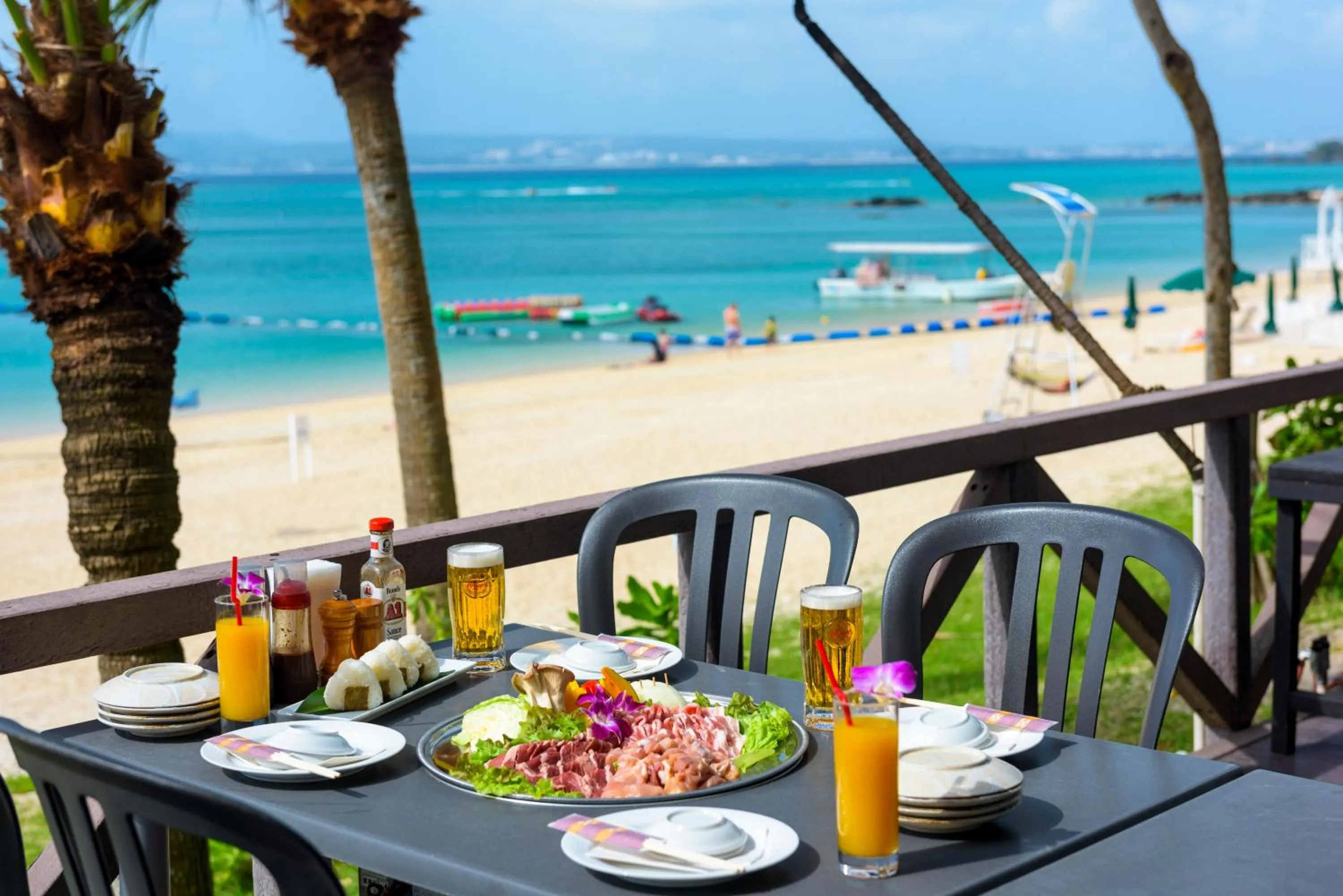 Food close-up in Kanehide Kise Beach Palace
