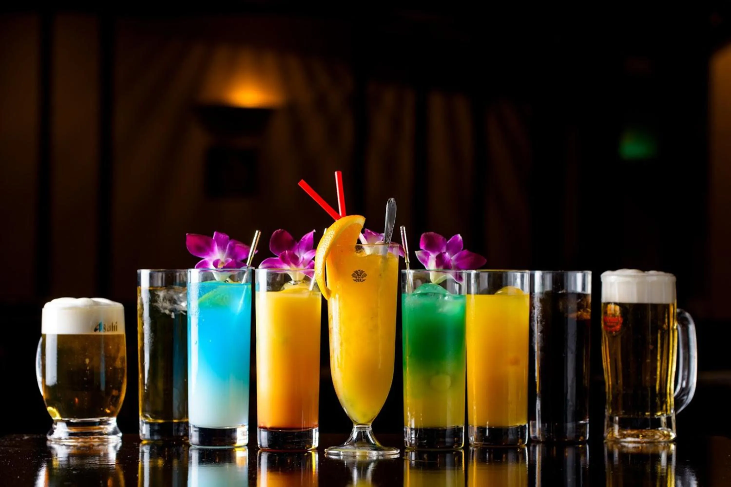 Alcoholic drinks in Kanehide Kise Beach Palace