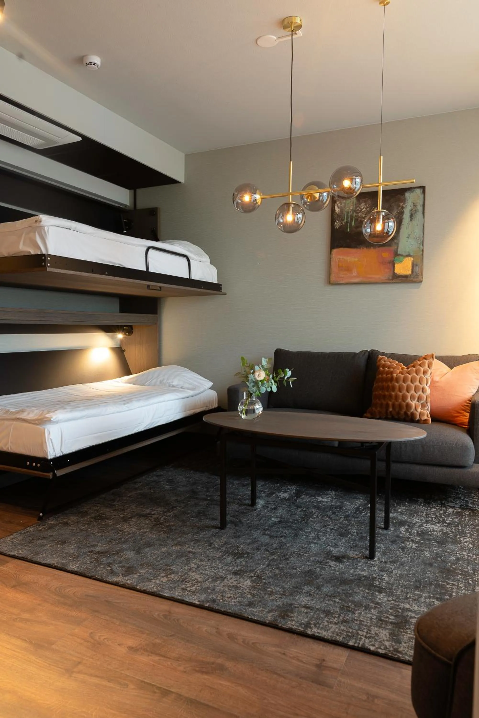 Living room, Bed in Hotel Arkipelag