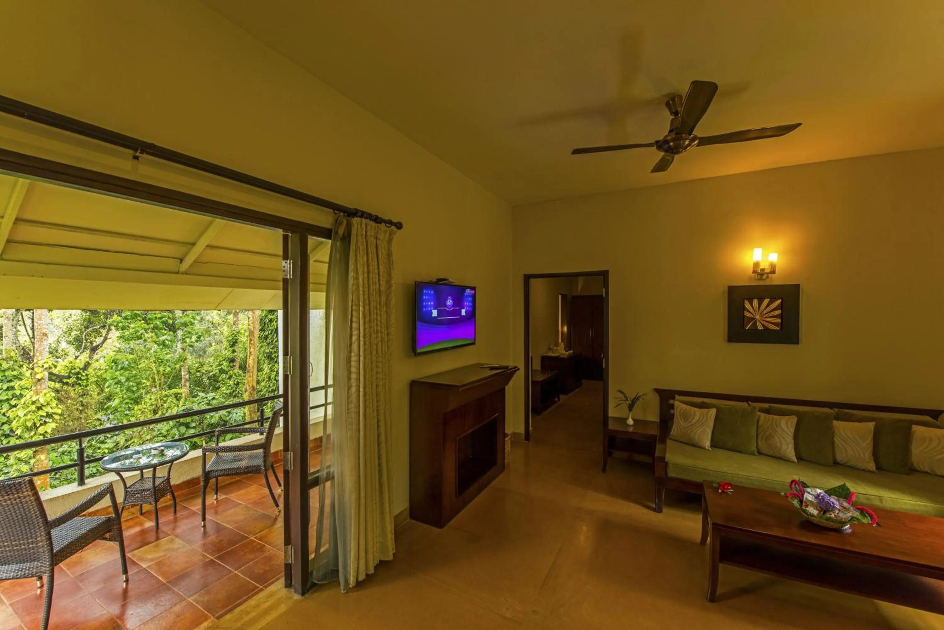Living room in The Windflower Resort & Spa, Coorg