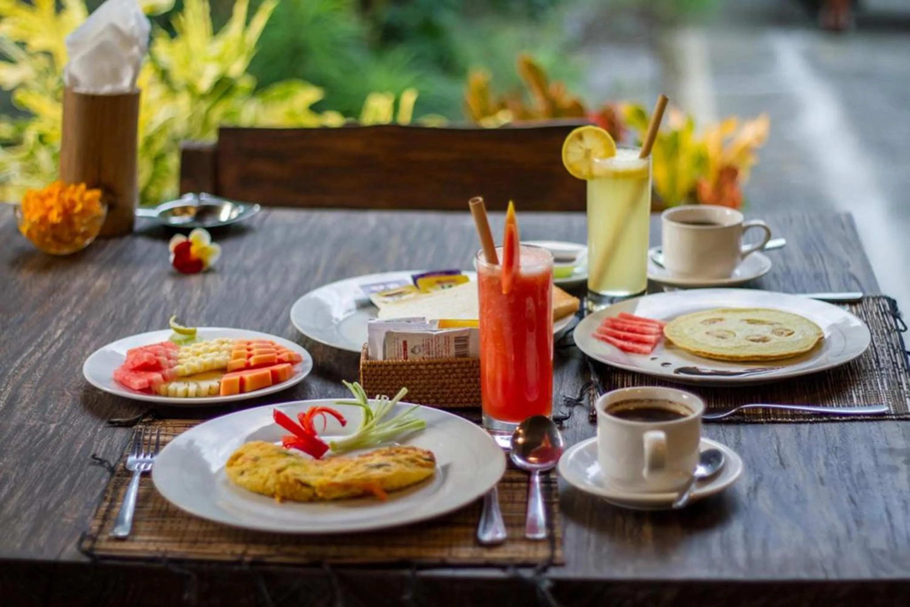 Food and drinks in Adi Jaya Cottages Ubud Suites by EPS - CHSE Certified