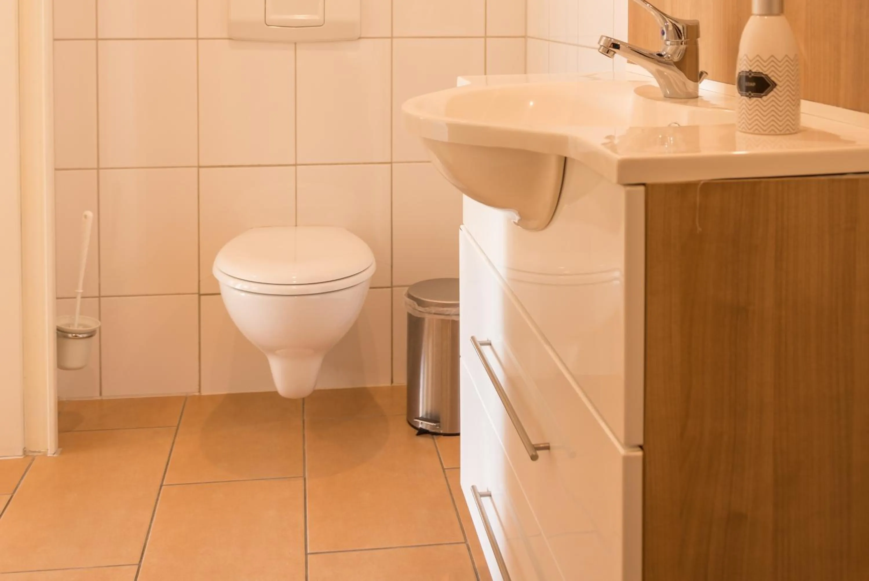 Toilet in Motel Am Bürgerpark