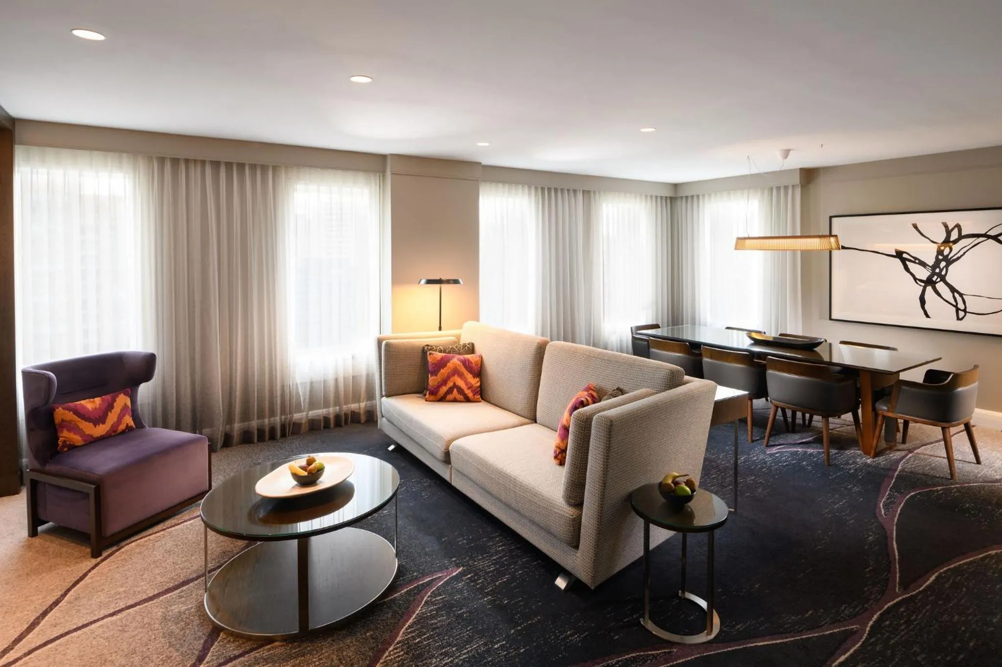 Living room in Hilton Sydney