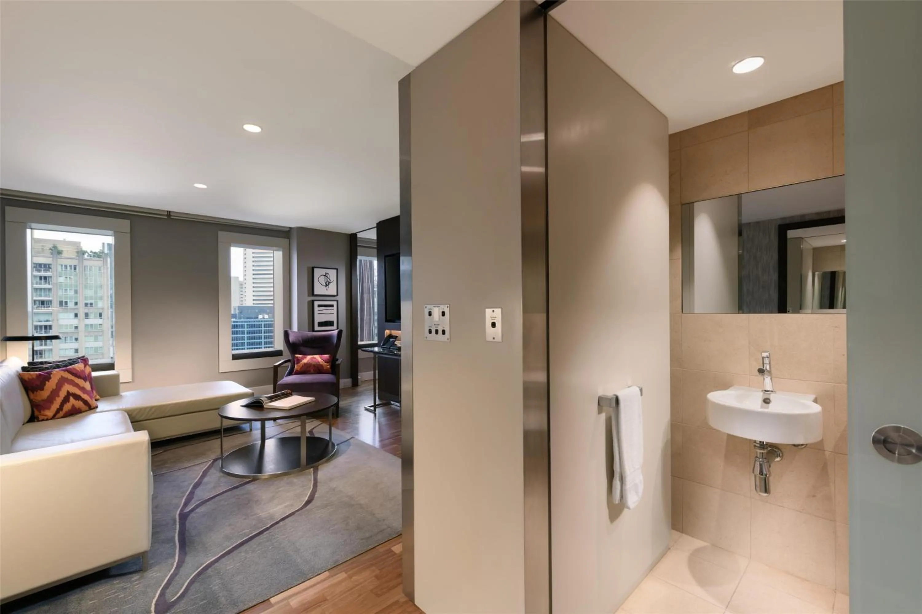 Living room in Hilton Sydney