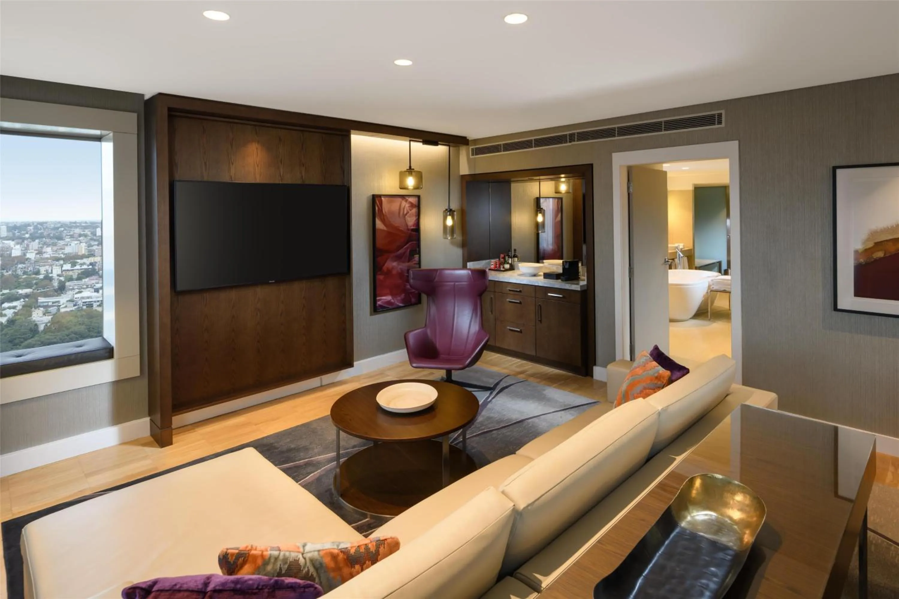 Living room in Hilton Sydney