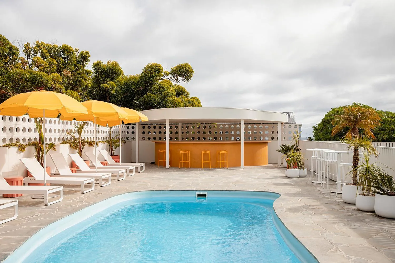 Pool view in Sunnymead Hotel