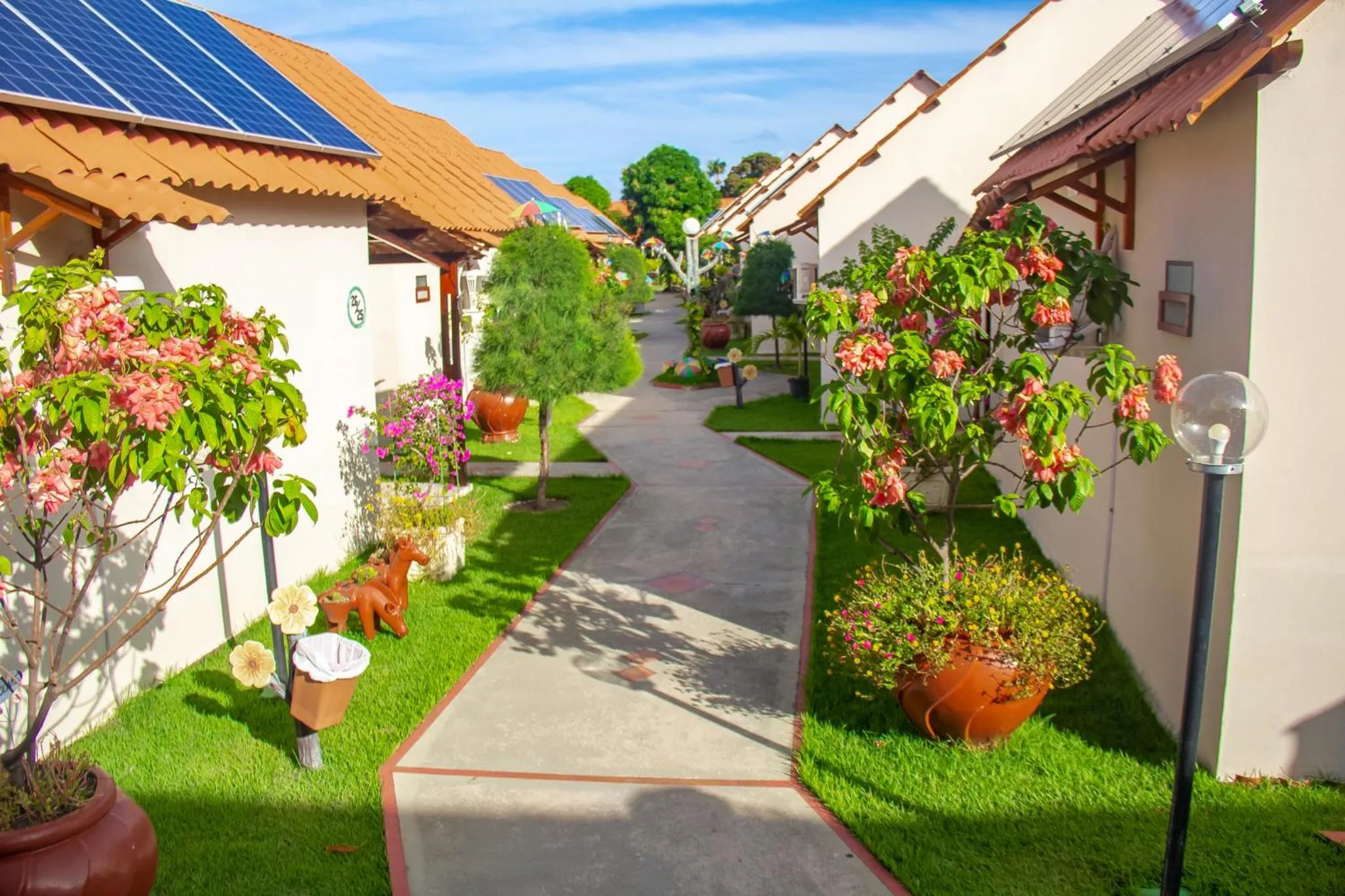 Garden view in Pousada Polymar