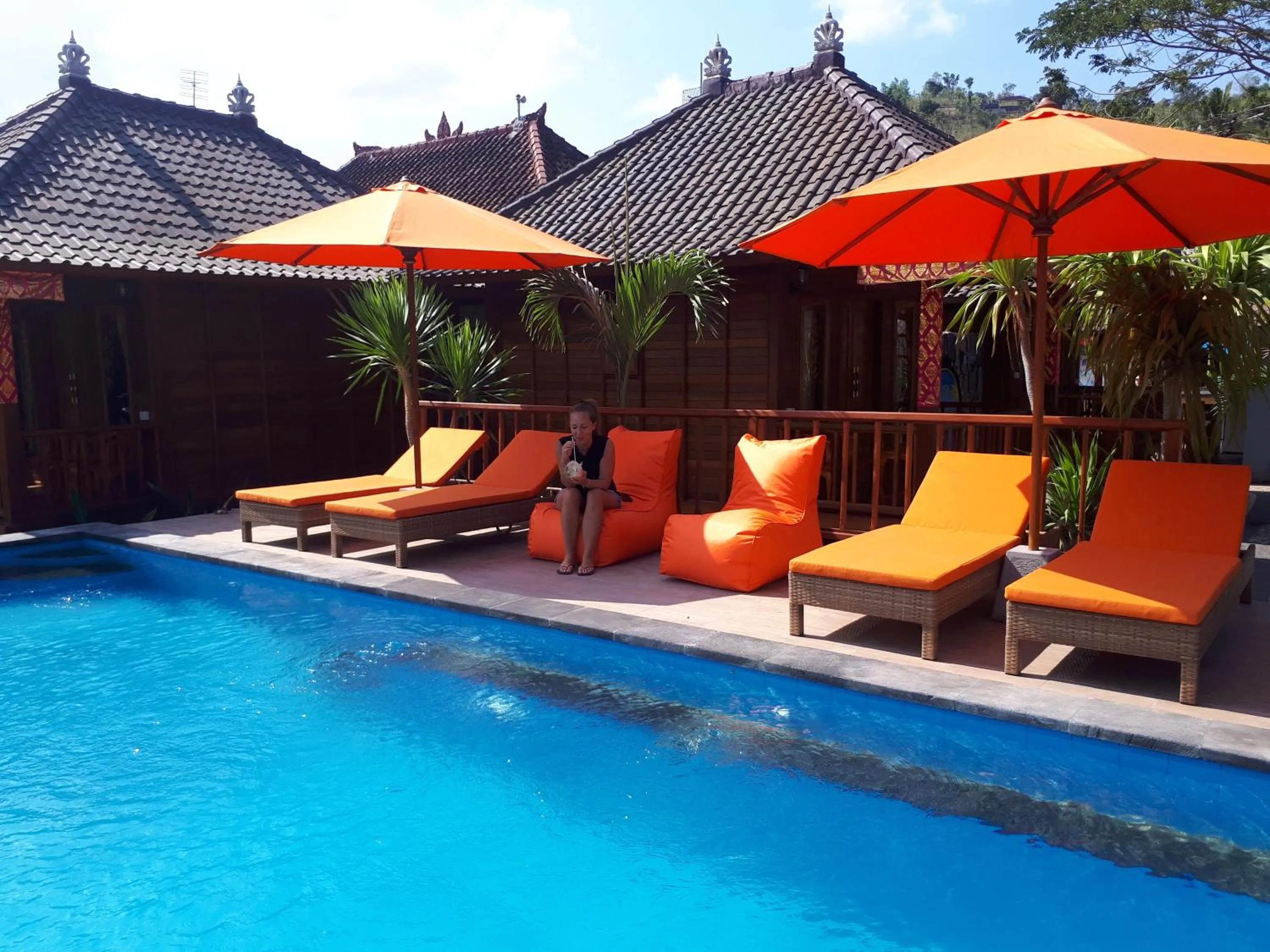 Pool view in Sea Bridge Villa Ceningan