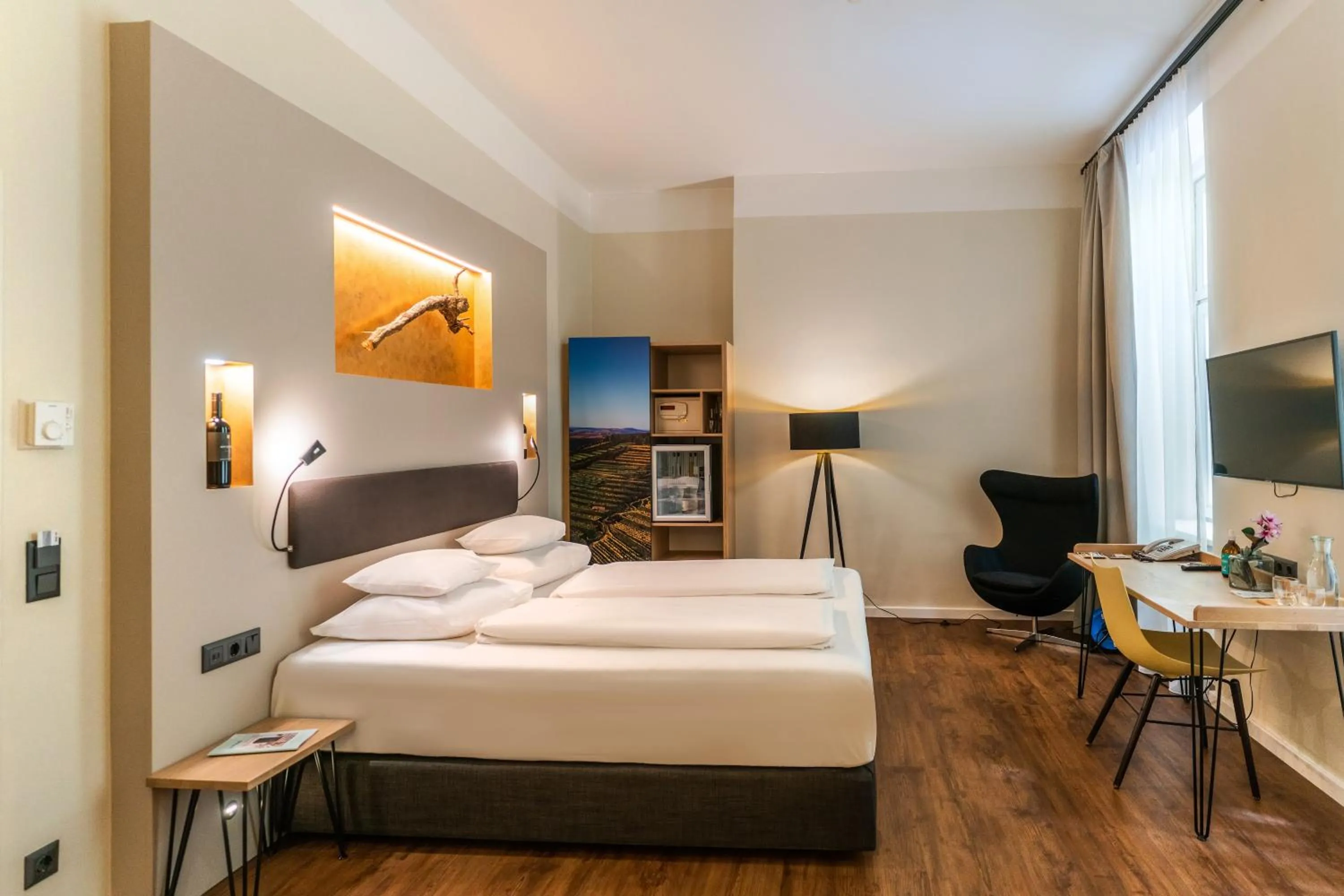 Bed in Hotel Rathaus - Wein & Design