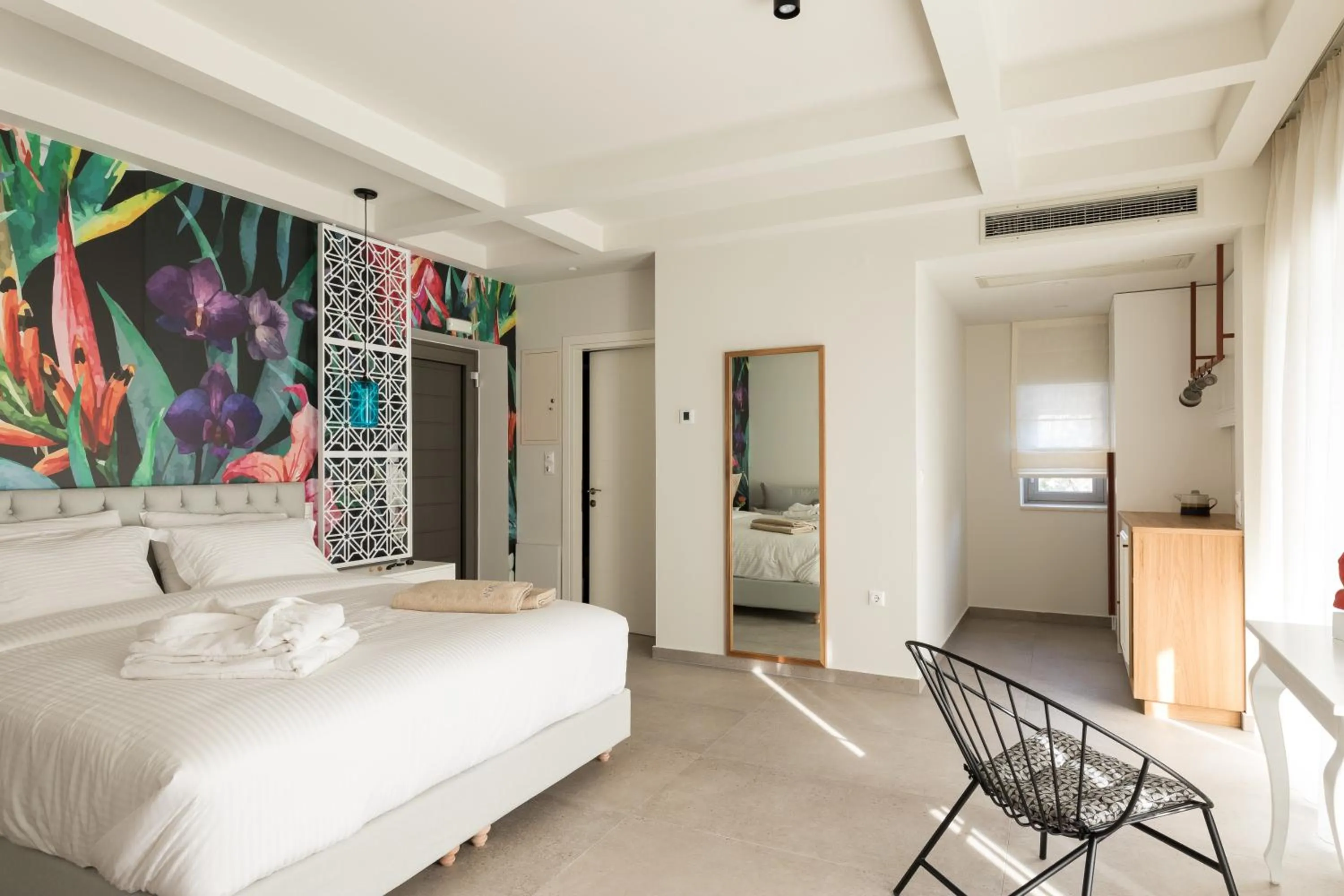 Bed in Anemolia Parga Suites