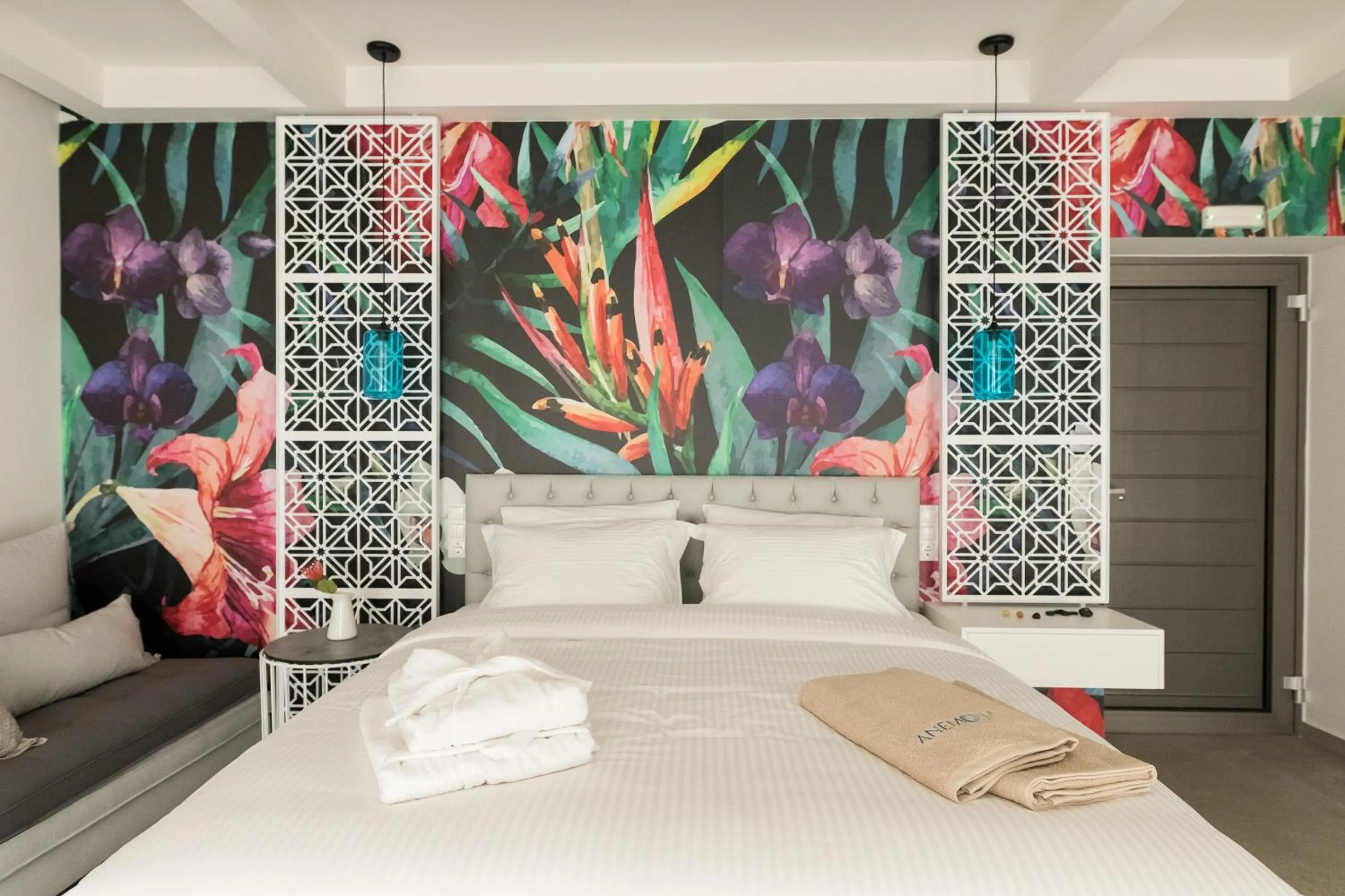 Bedroom, Bed in Anemolia Parga Suites