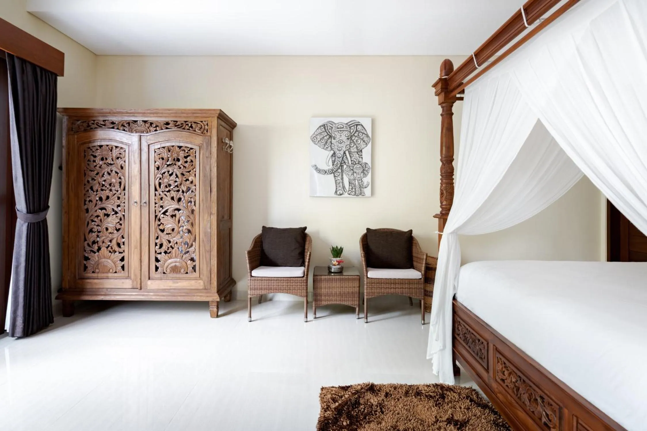 Bed in Kubu Gajah Villas