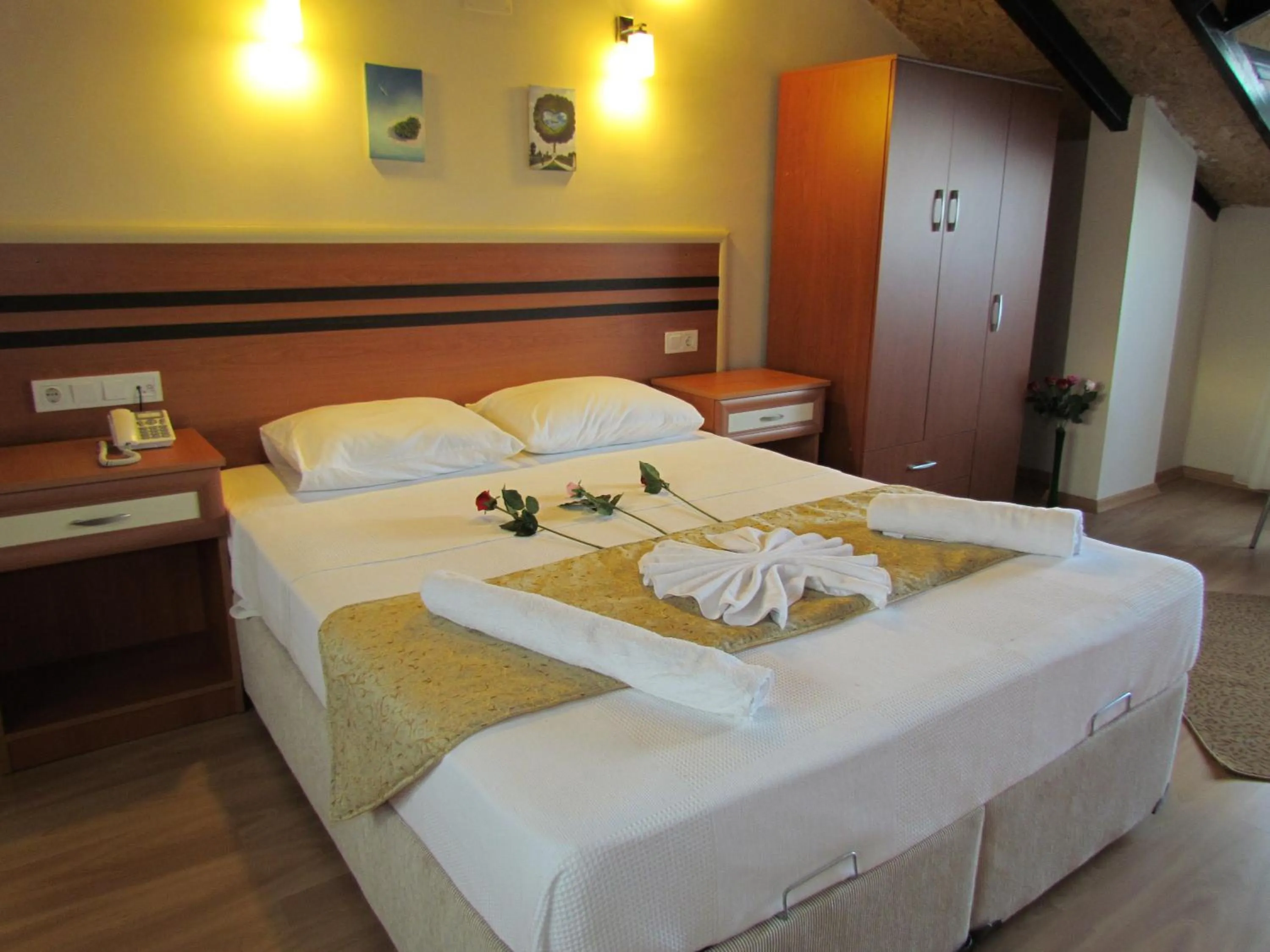 Bed in Dalyan Palmiye Resort Hotel