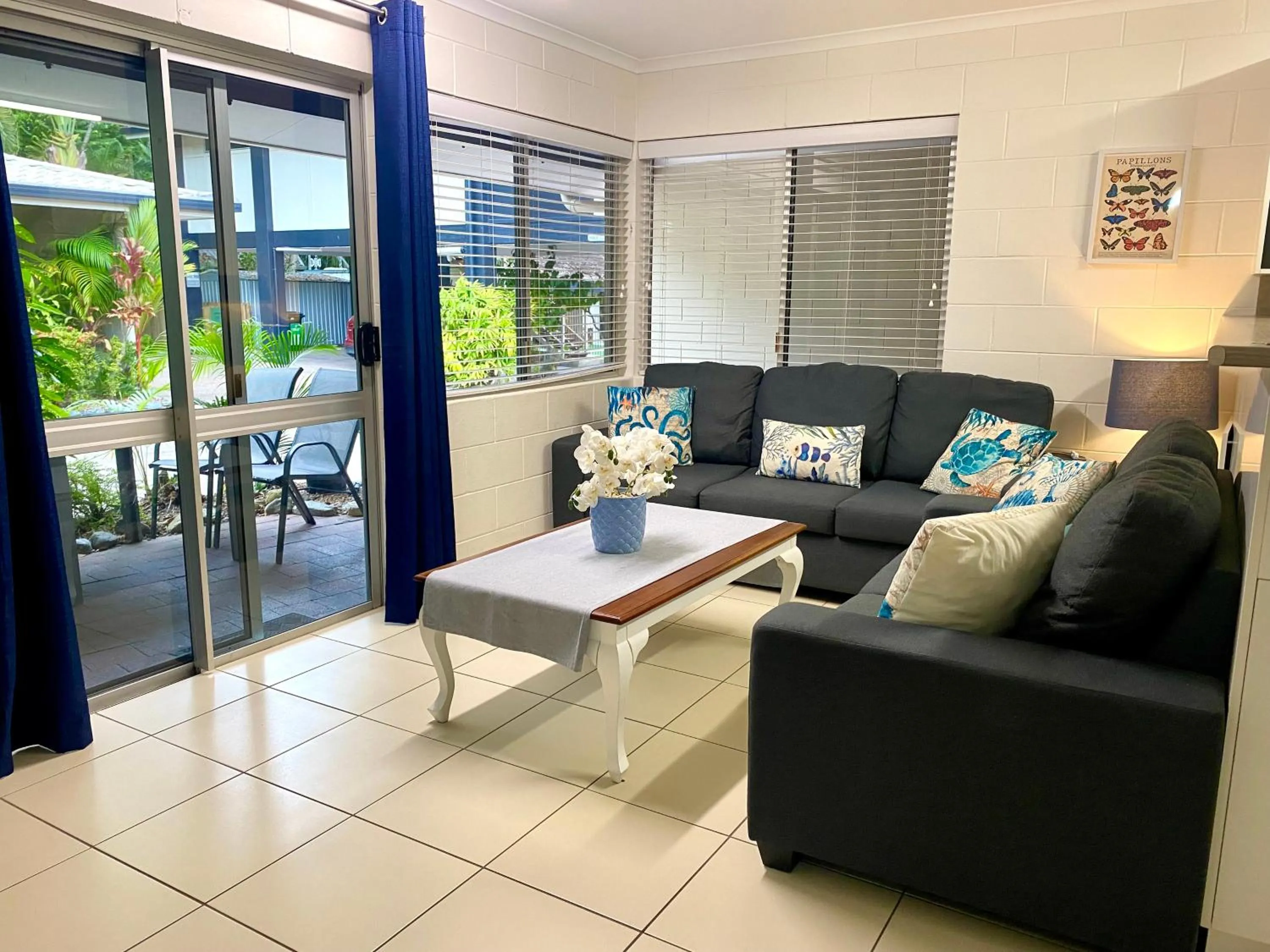 Living room in Lychee Tree Holiday Apartments