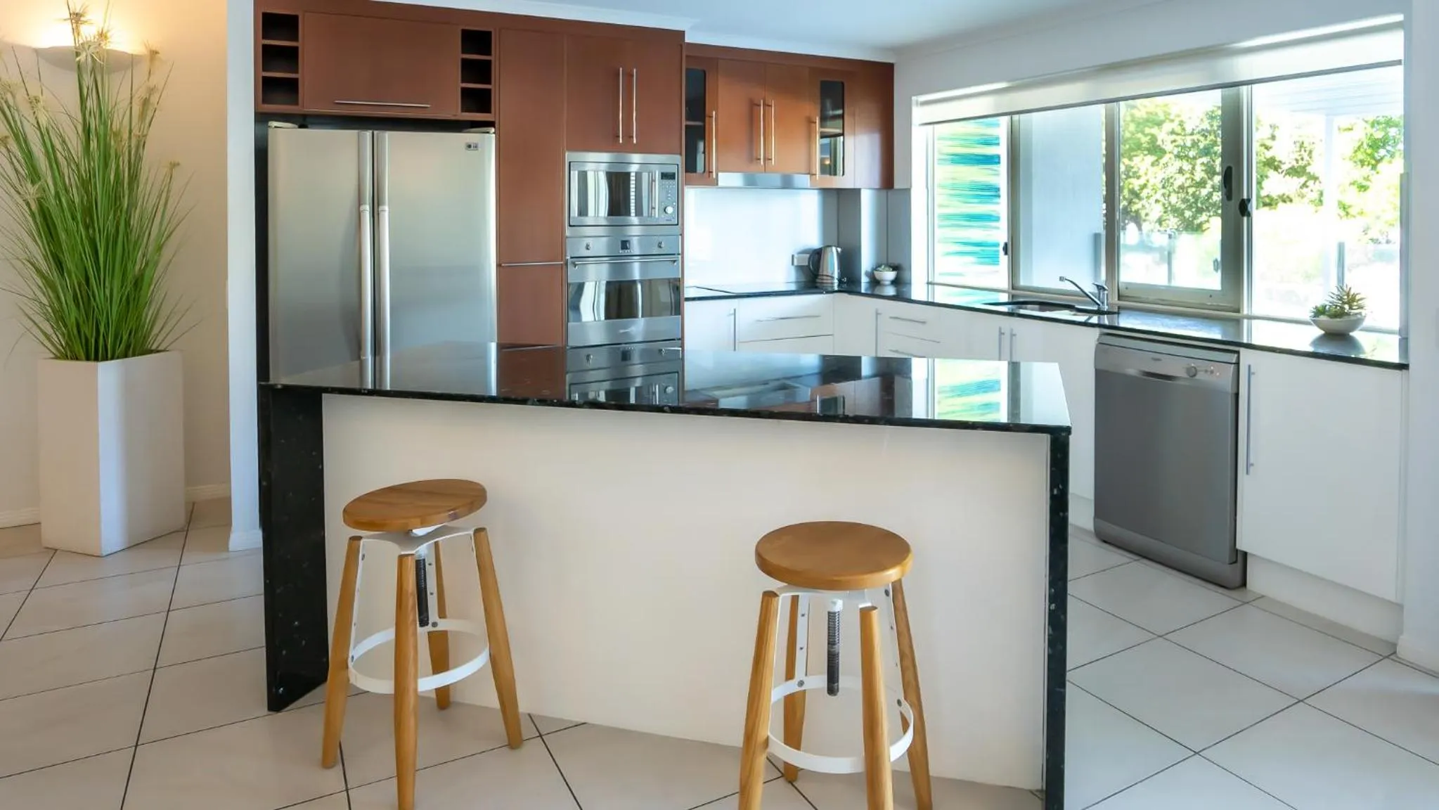 kitchen in Waters Edge Apartment Cairns