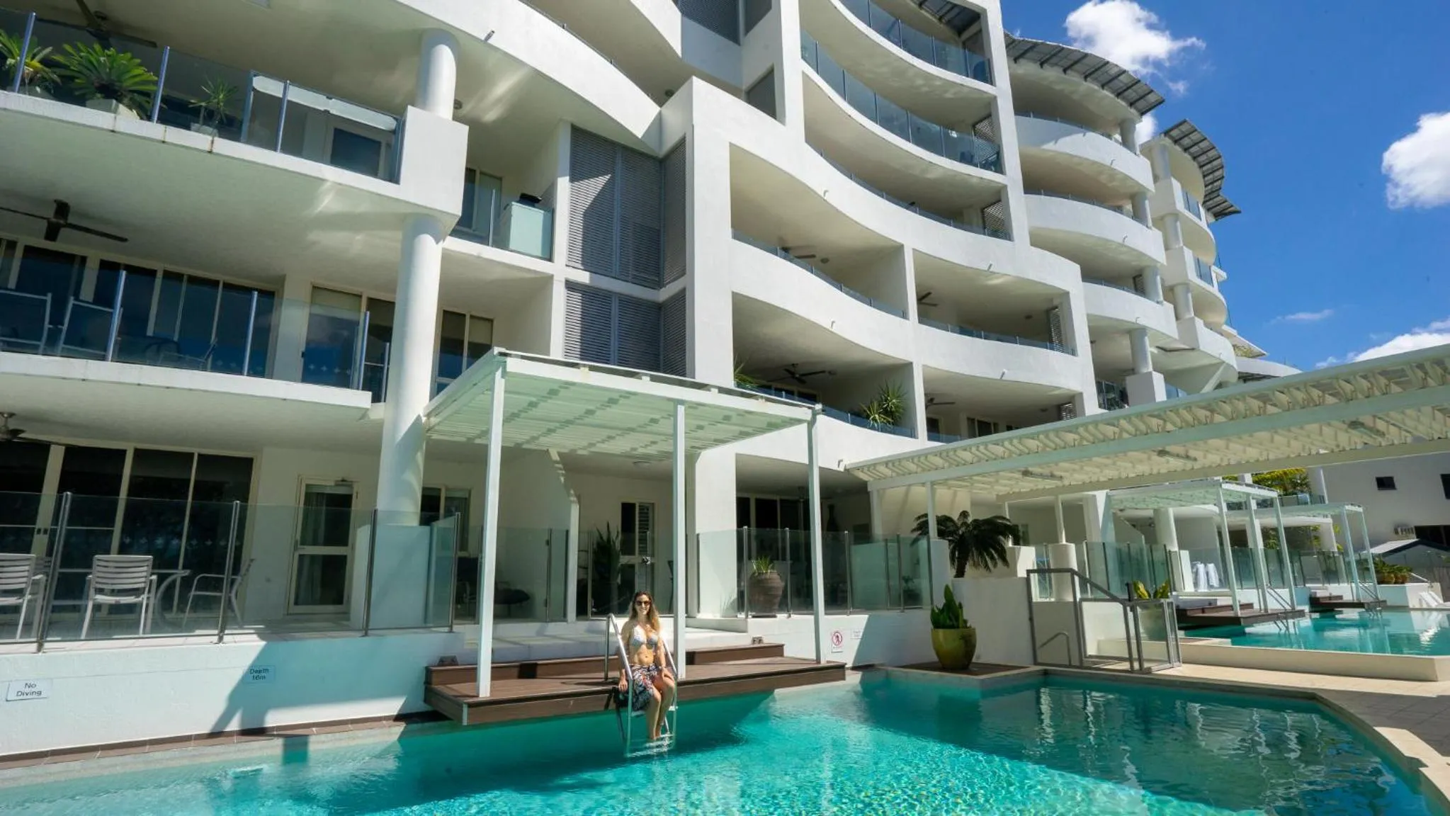 Swimming pool in Waters Edge Apartment Cairns