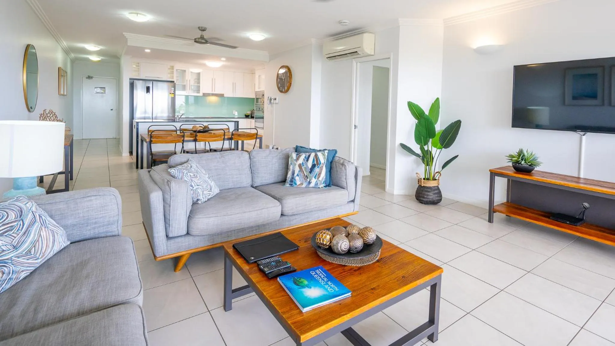 Living room in Waters Edge Apartment Cairns
