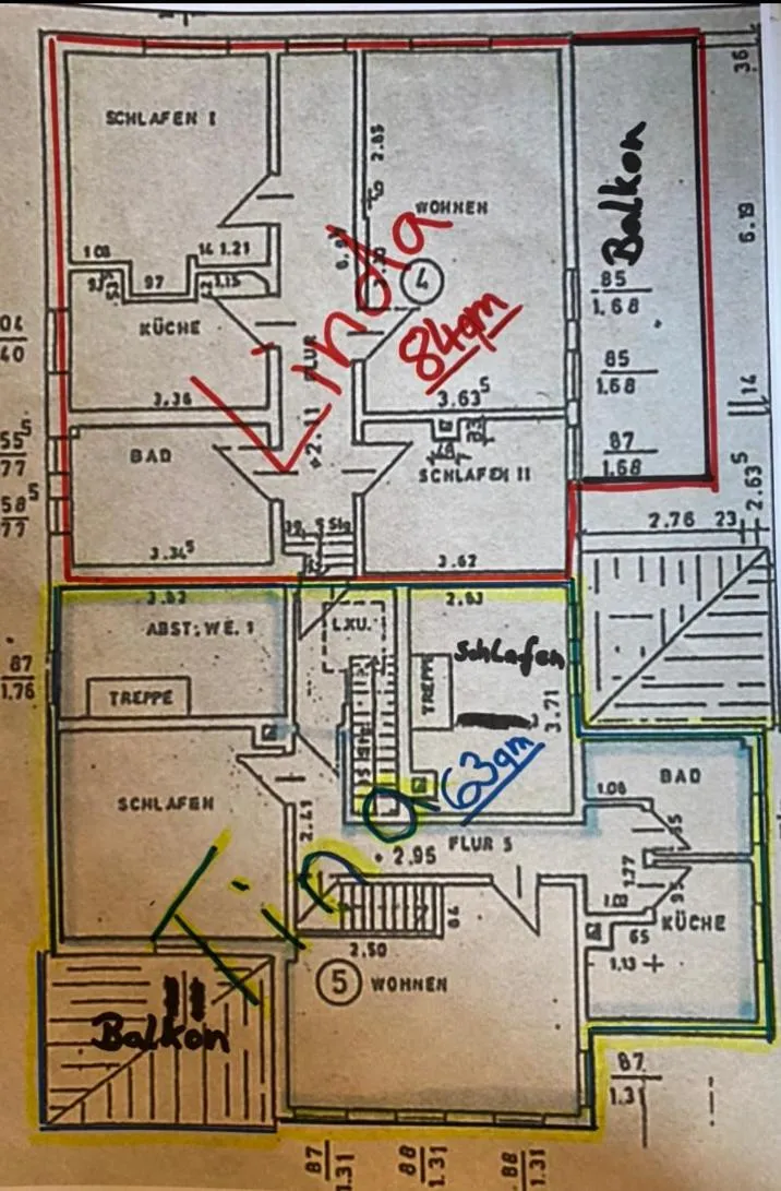 Floor plan in Macke`s Ferienwohnungen