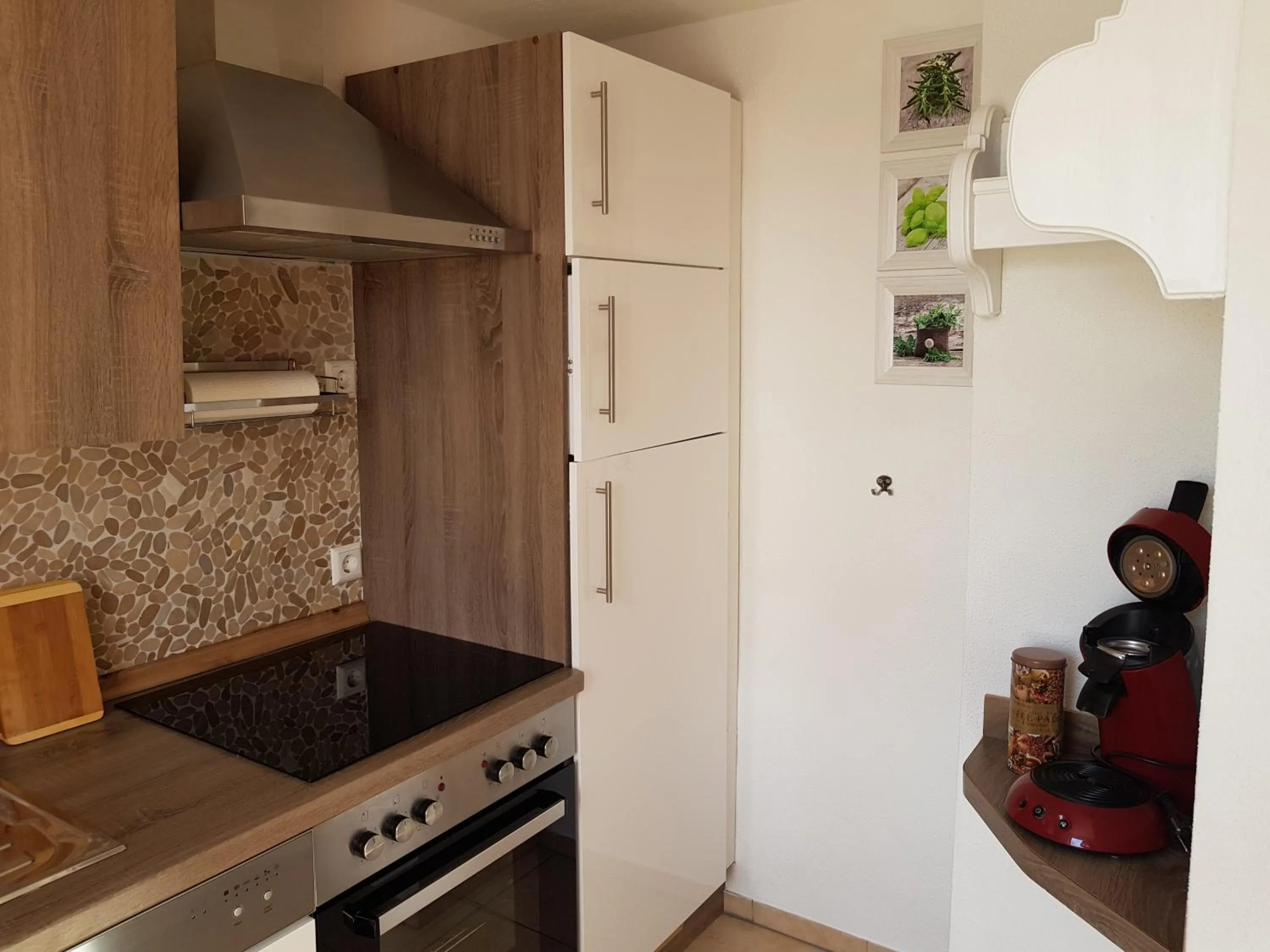 Kitchen or kitchenette in Macke`s Ferienwohnungen