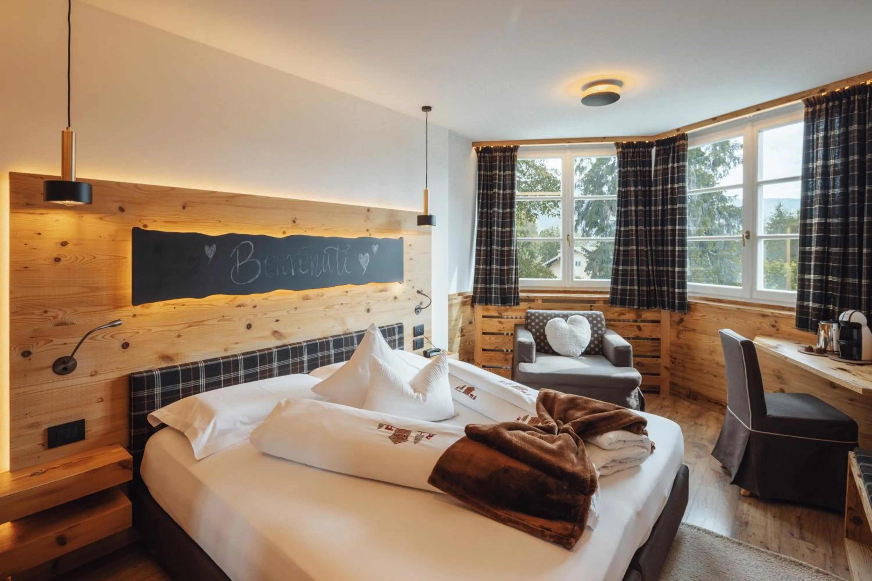 Bed in Hotel Garnì Laurino