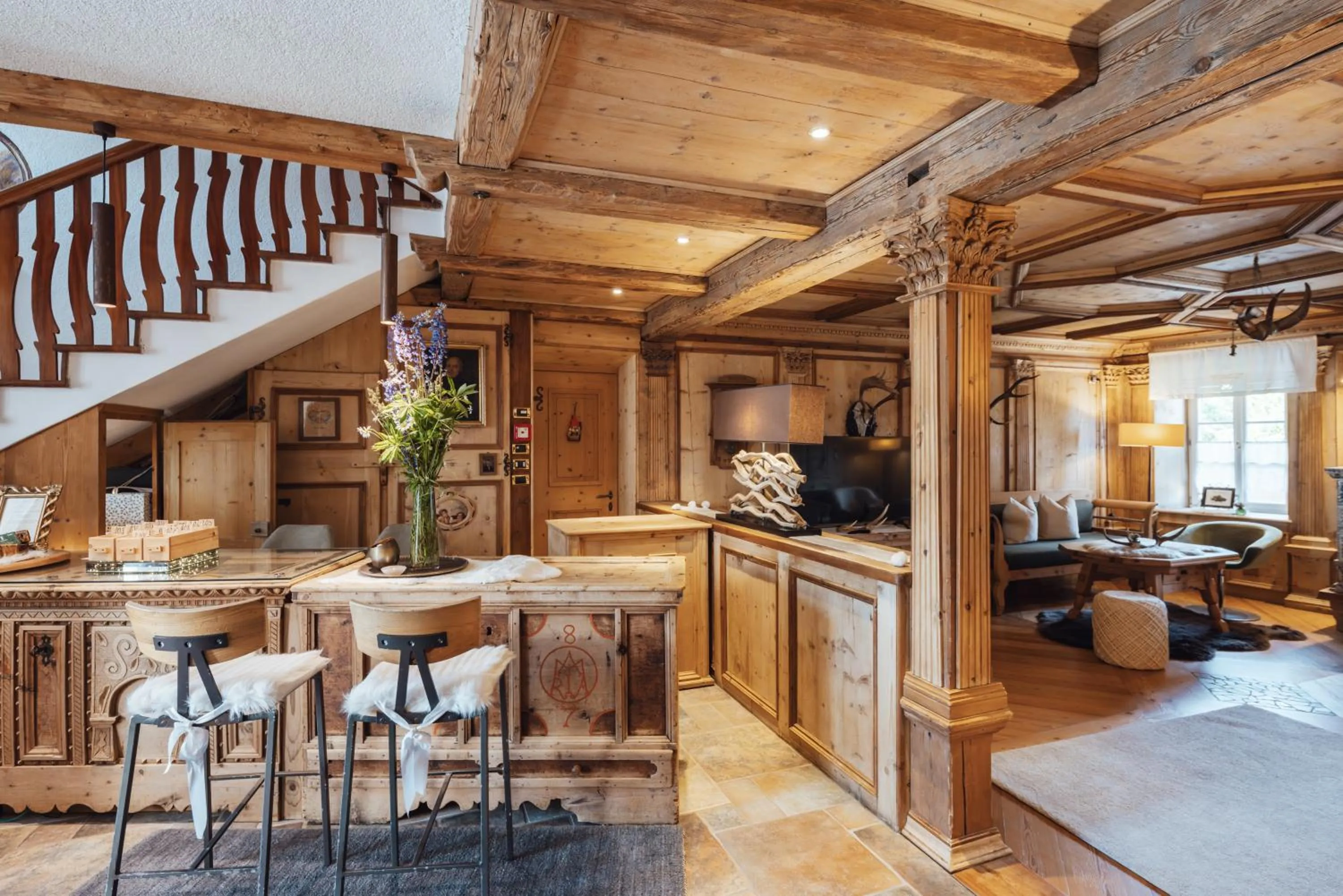 Lobby or reception in Hotel Garnì Laurino