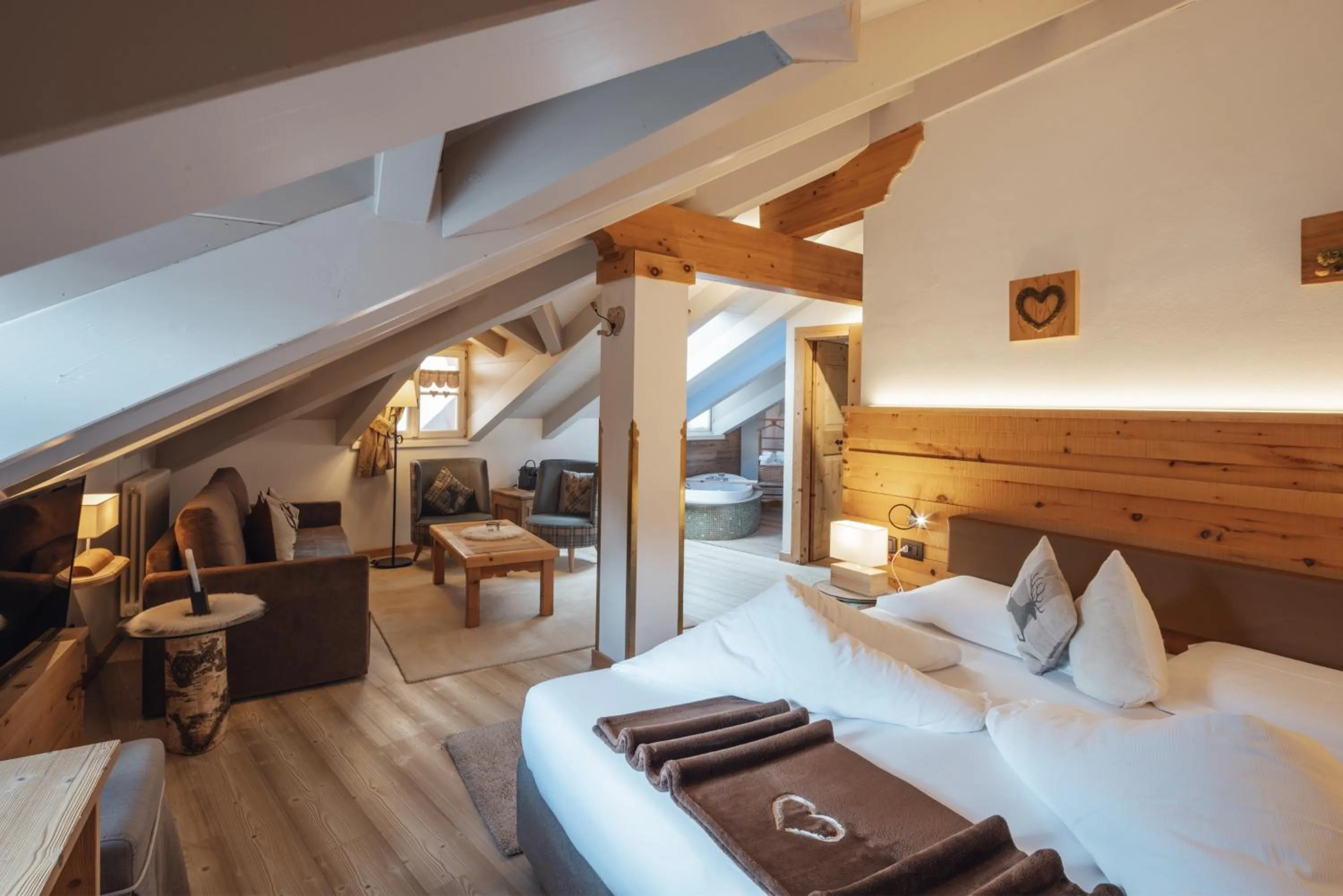 Bed in Hotel Garnì Laurino