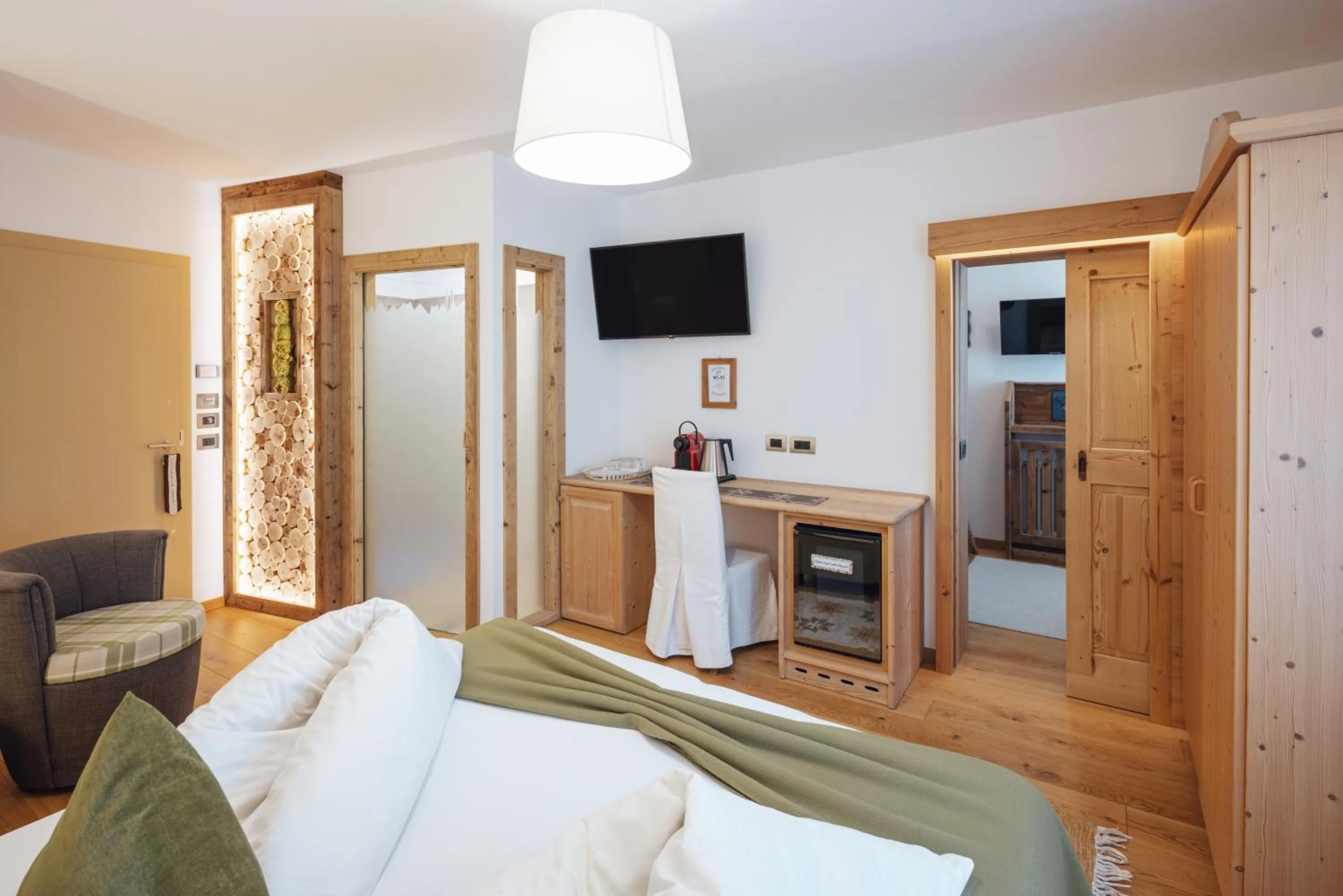 Bed in Hotel Garnì Laurino