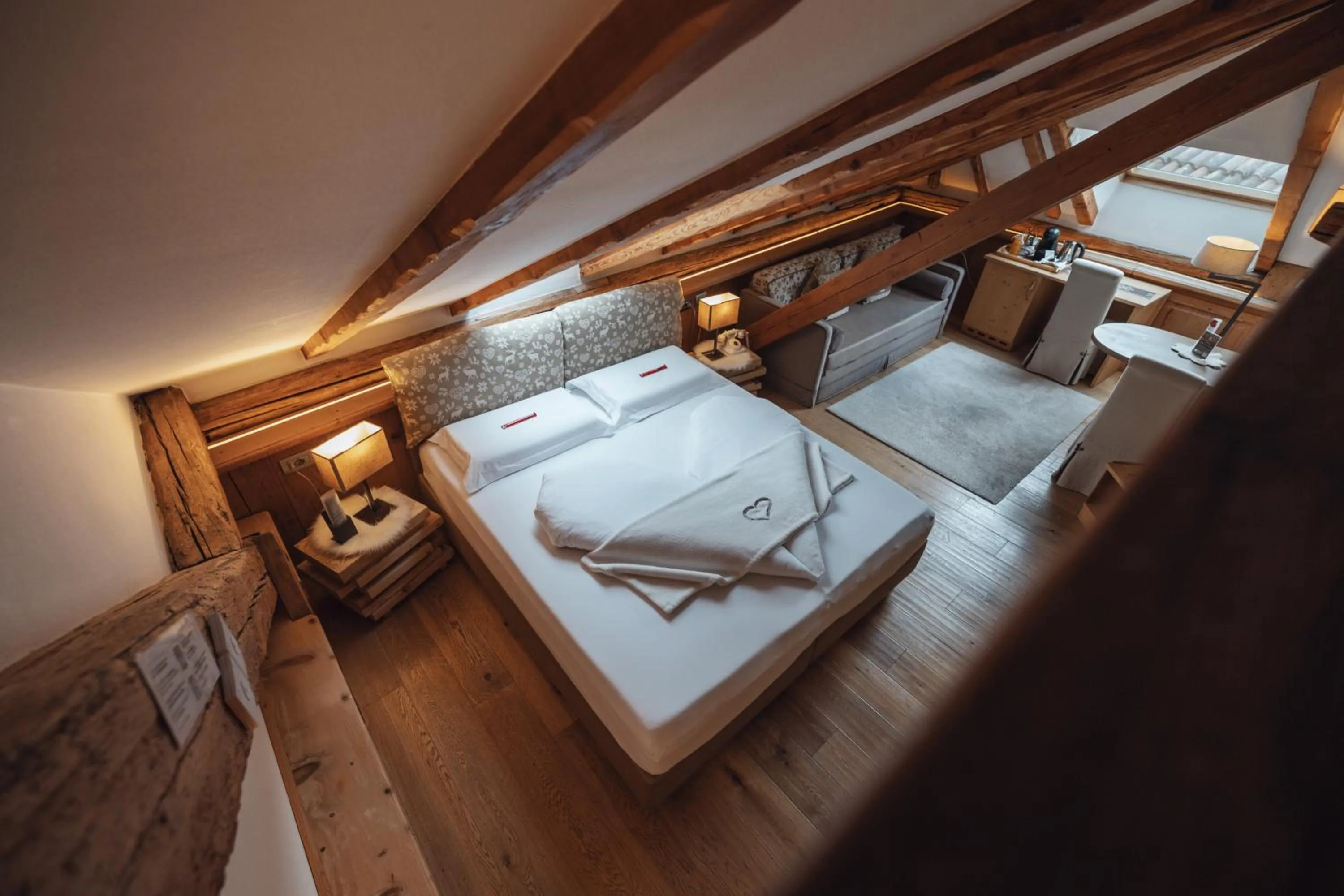 Bed in Hotel Garnì Laurino